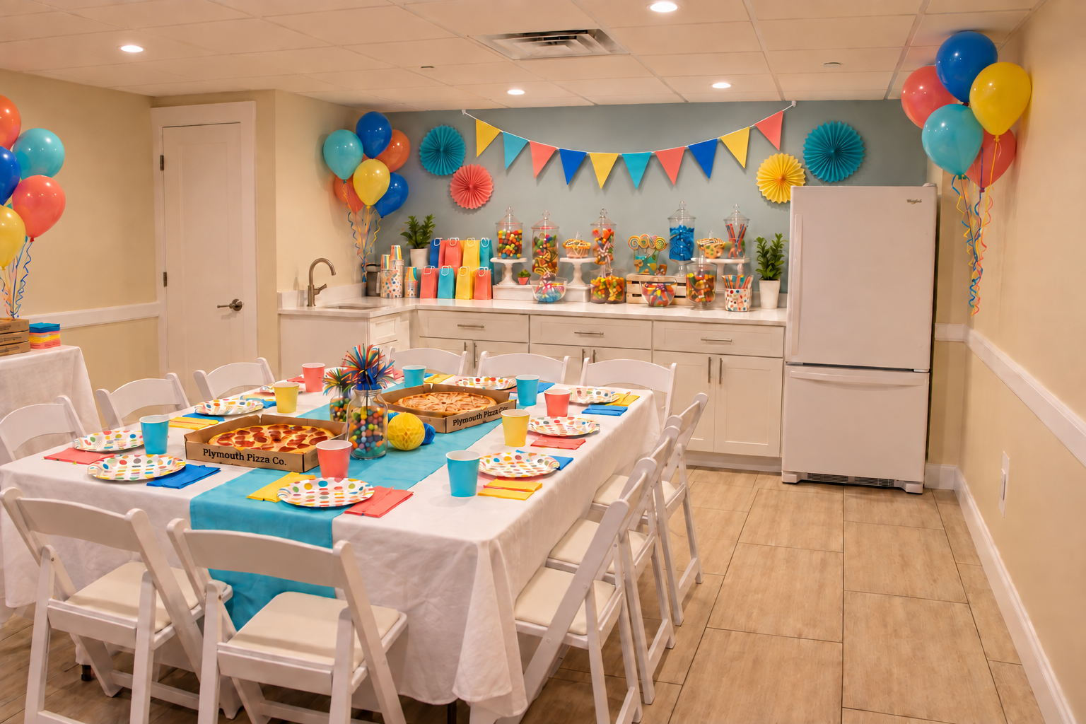 birthday party room