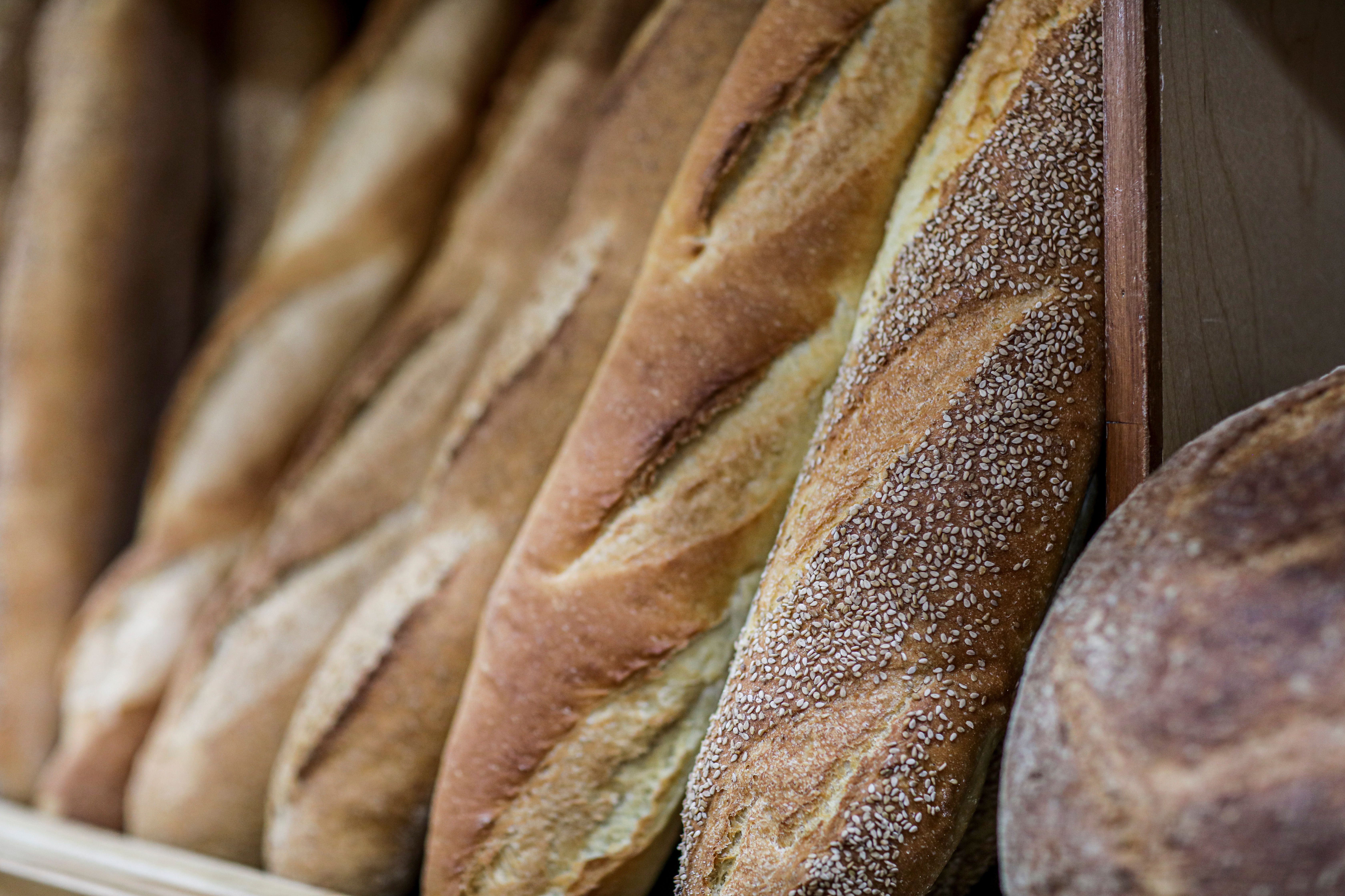a close up of food