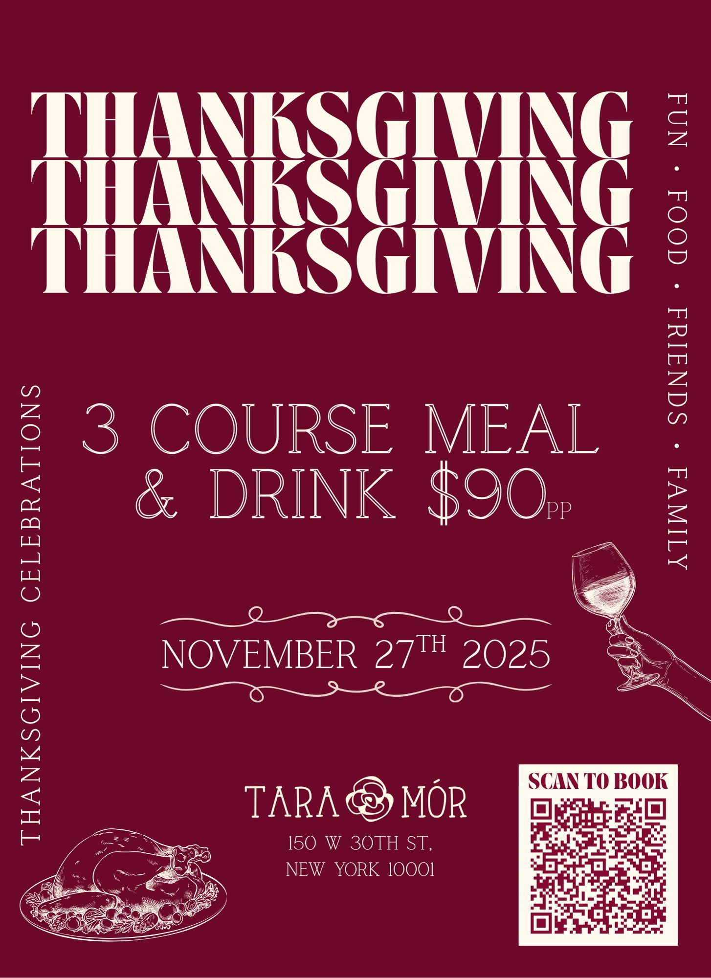 The best Thanksgiving meal in NYC at Tara Mor