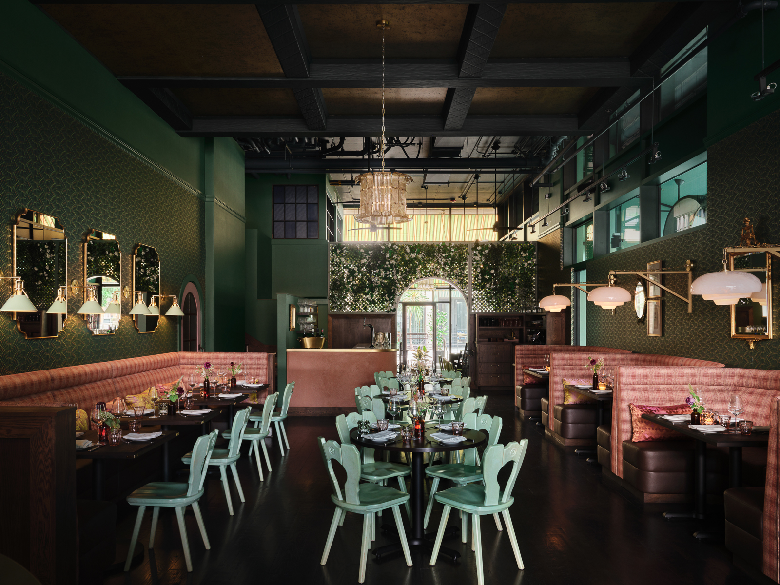 A photo of the main dining room at JouJou