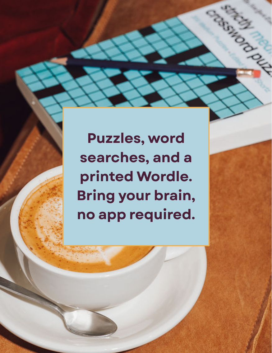 a plate with a piece of paper