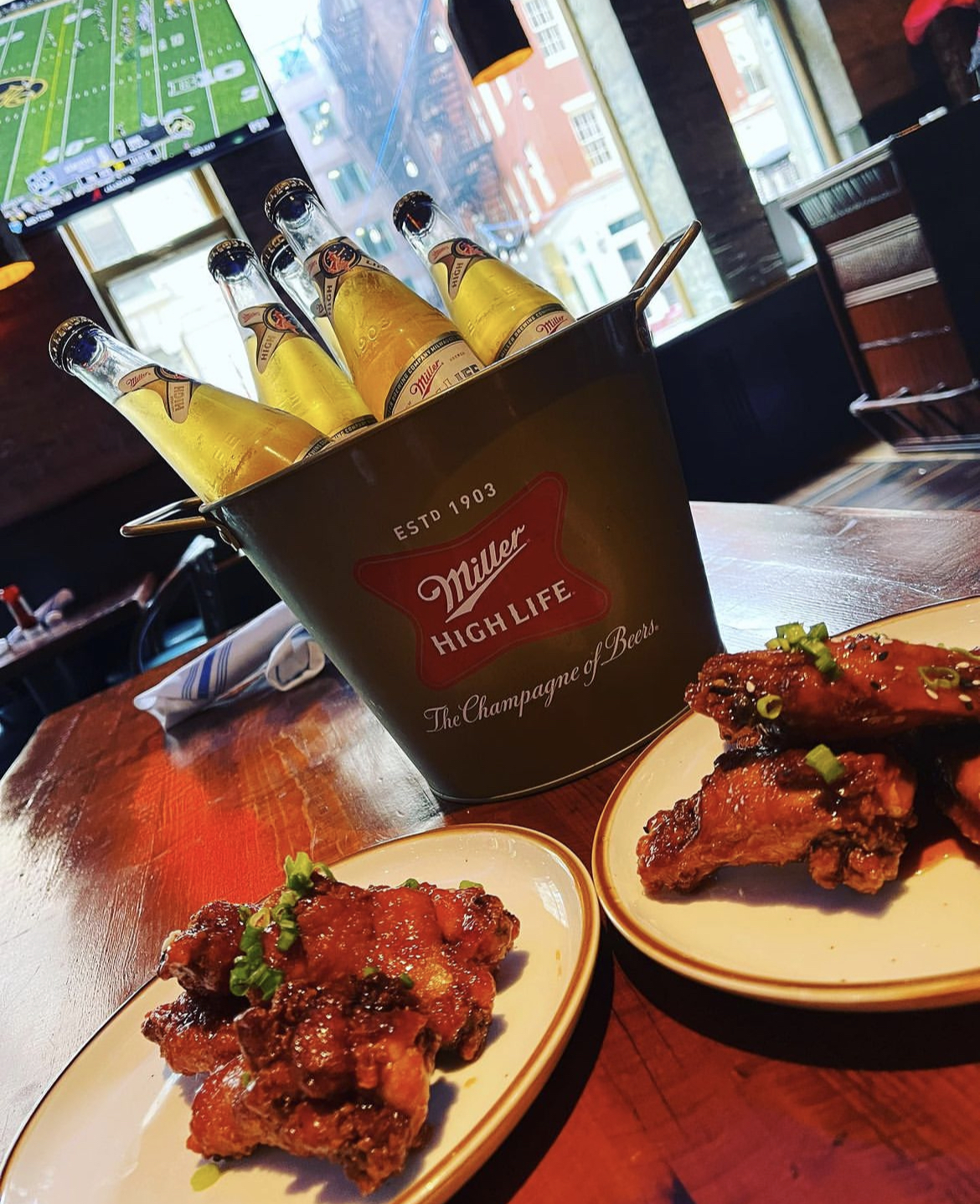 a plate of food on a table