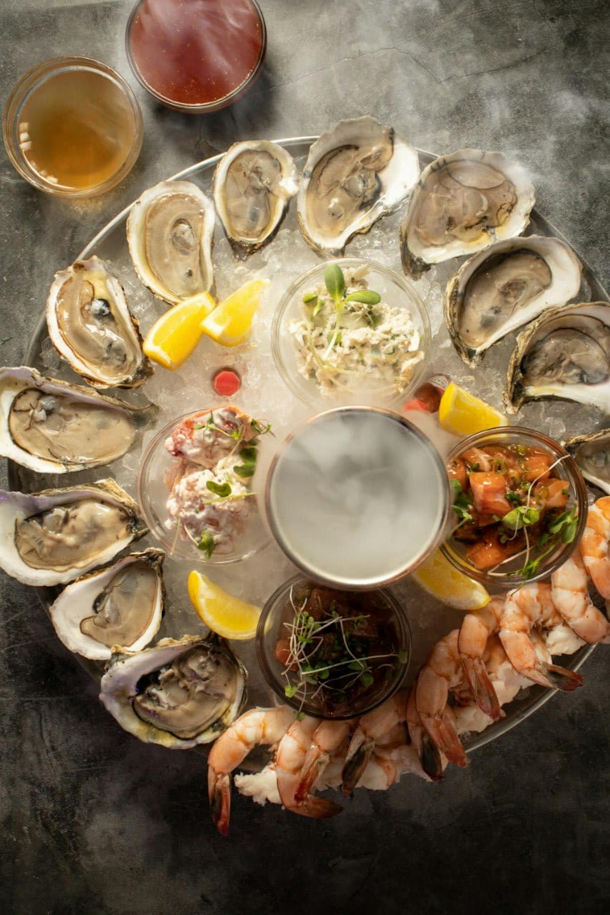 a bunch of food on a plate