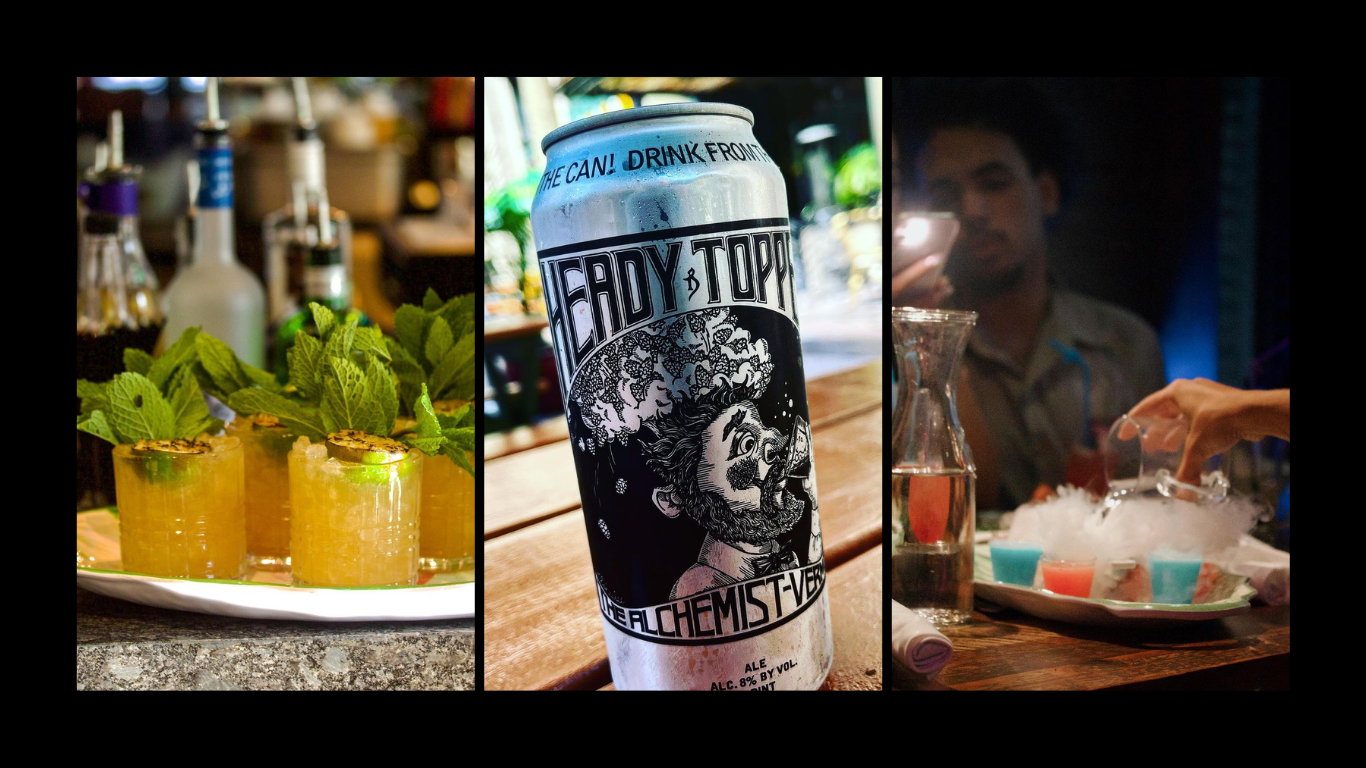 a bottle of beer on a table