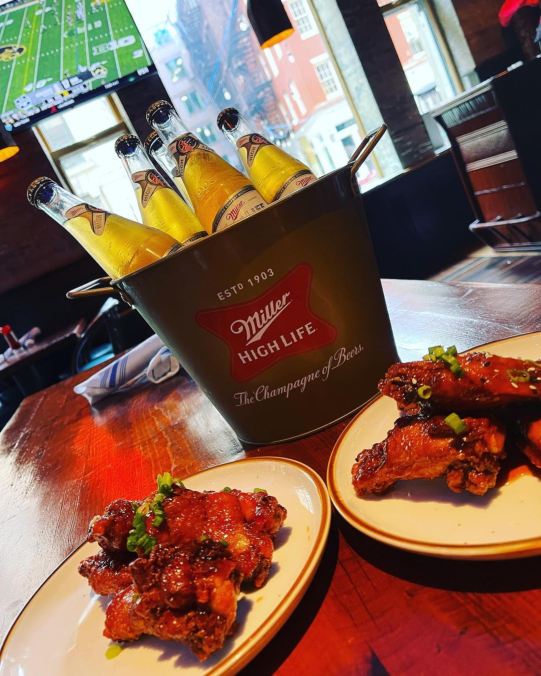 a plate of food on a table