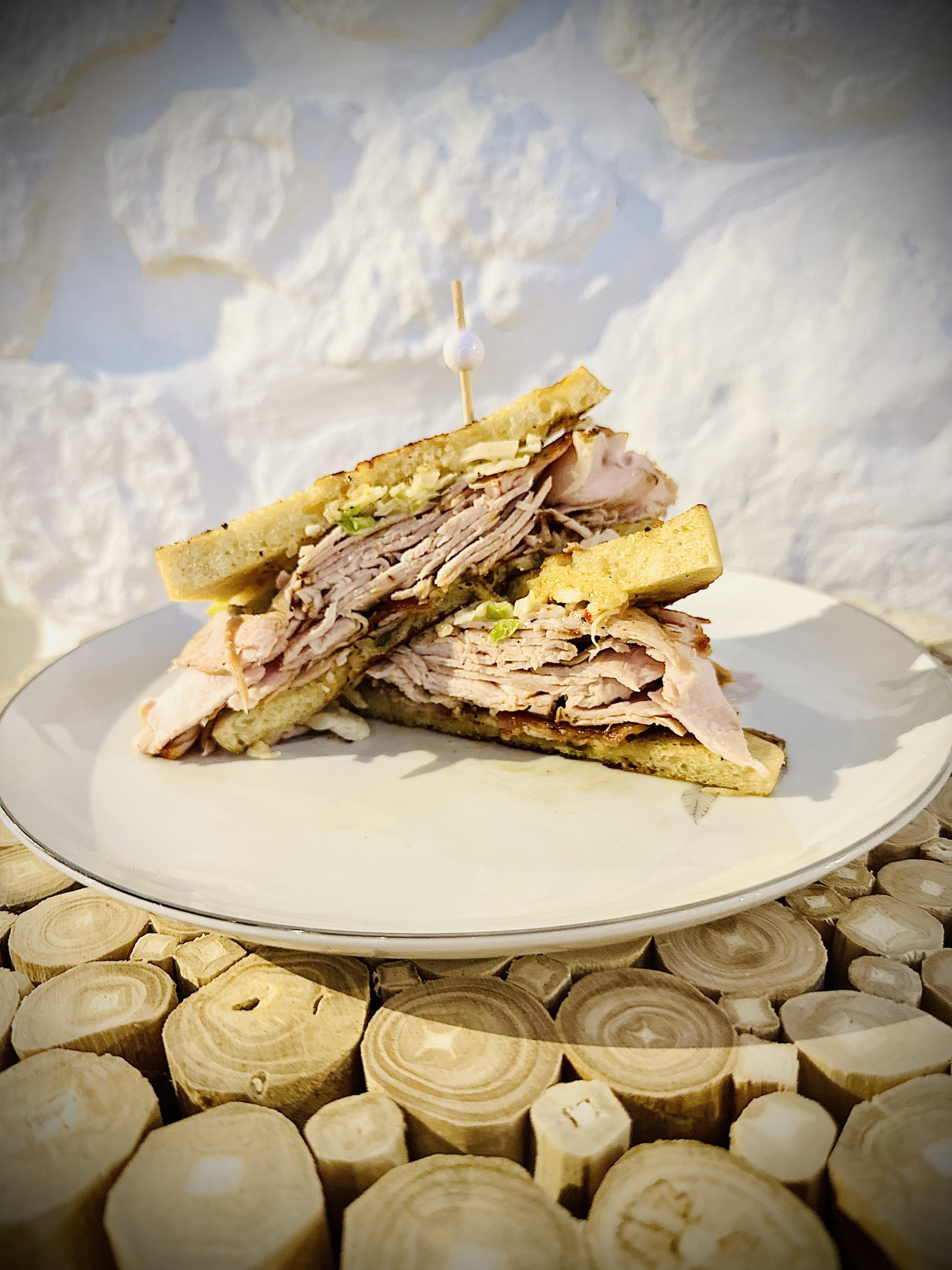 a plate of food on a table