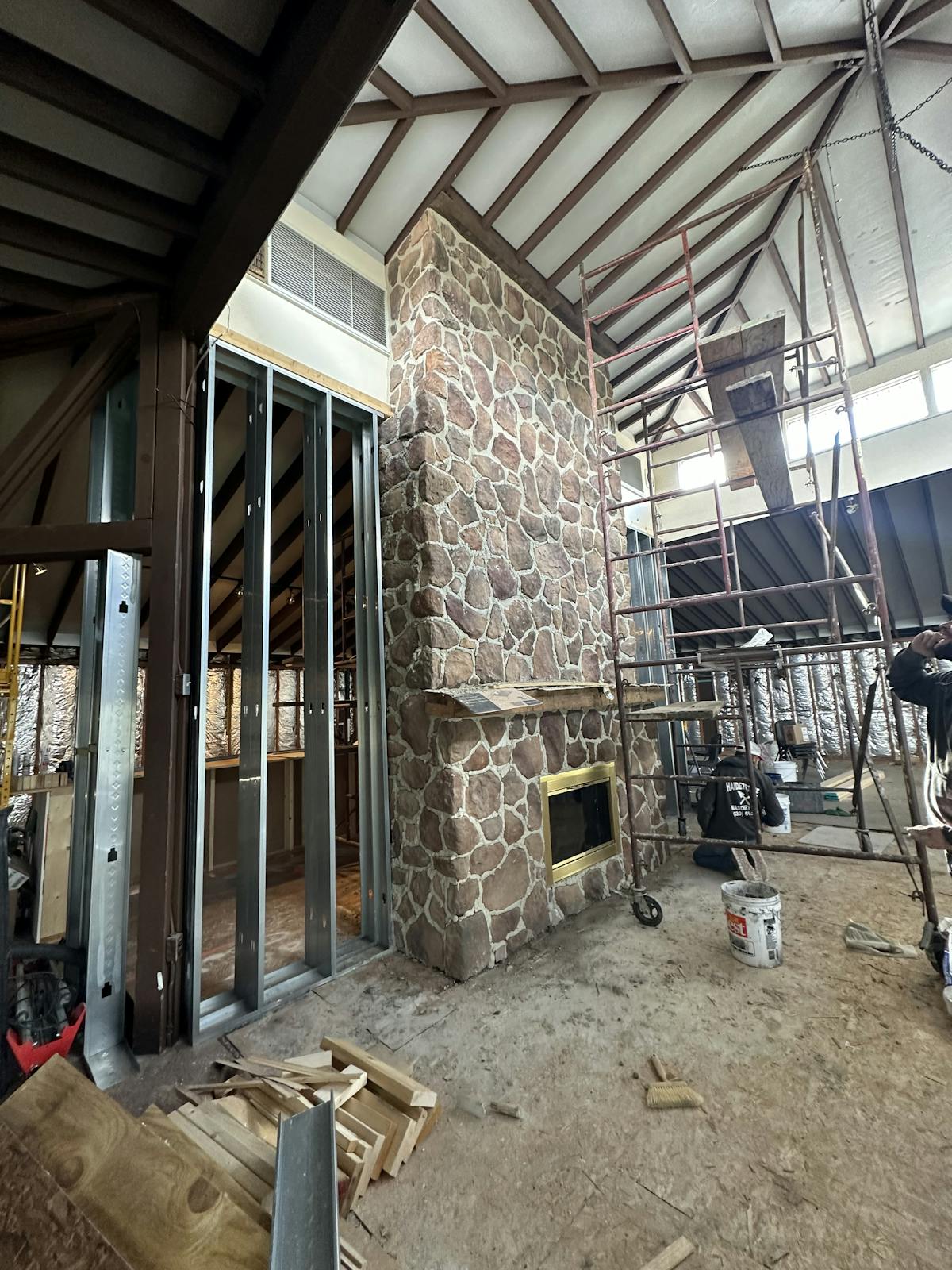 a group of people standing in front of a building