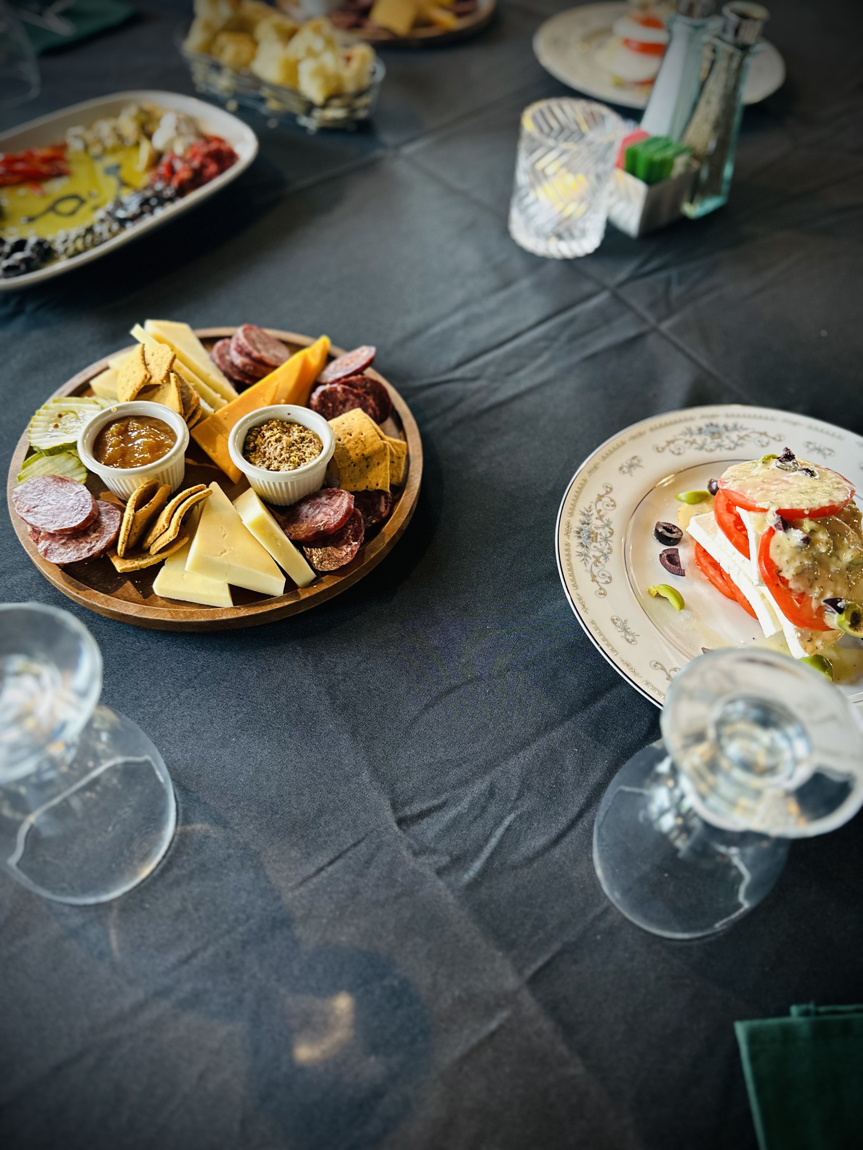 a plate of food on a table