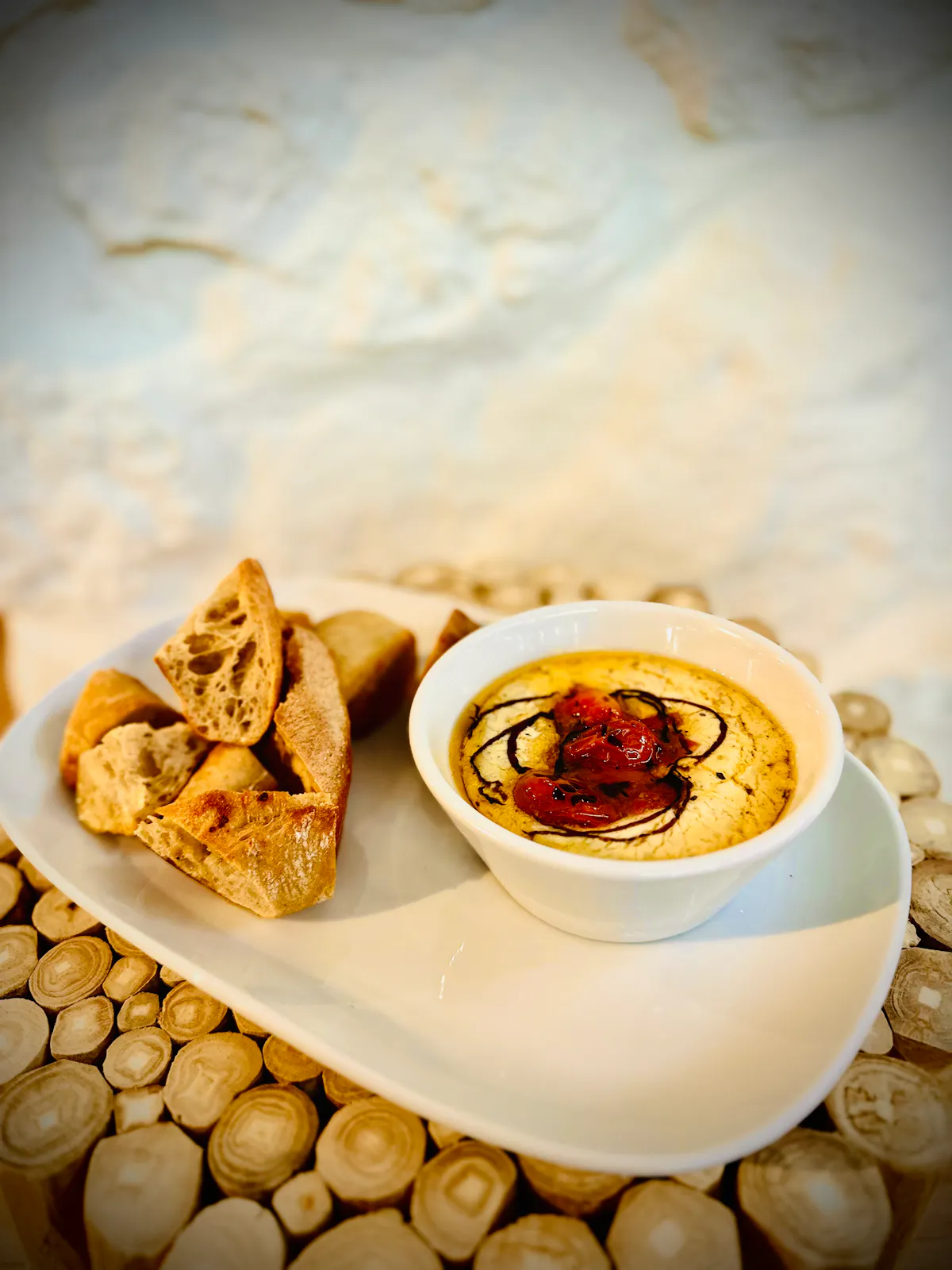 a bowl of food on a plate