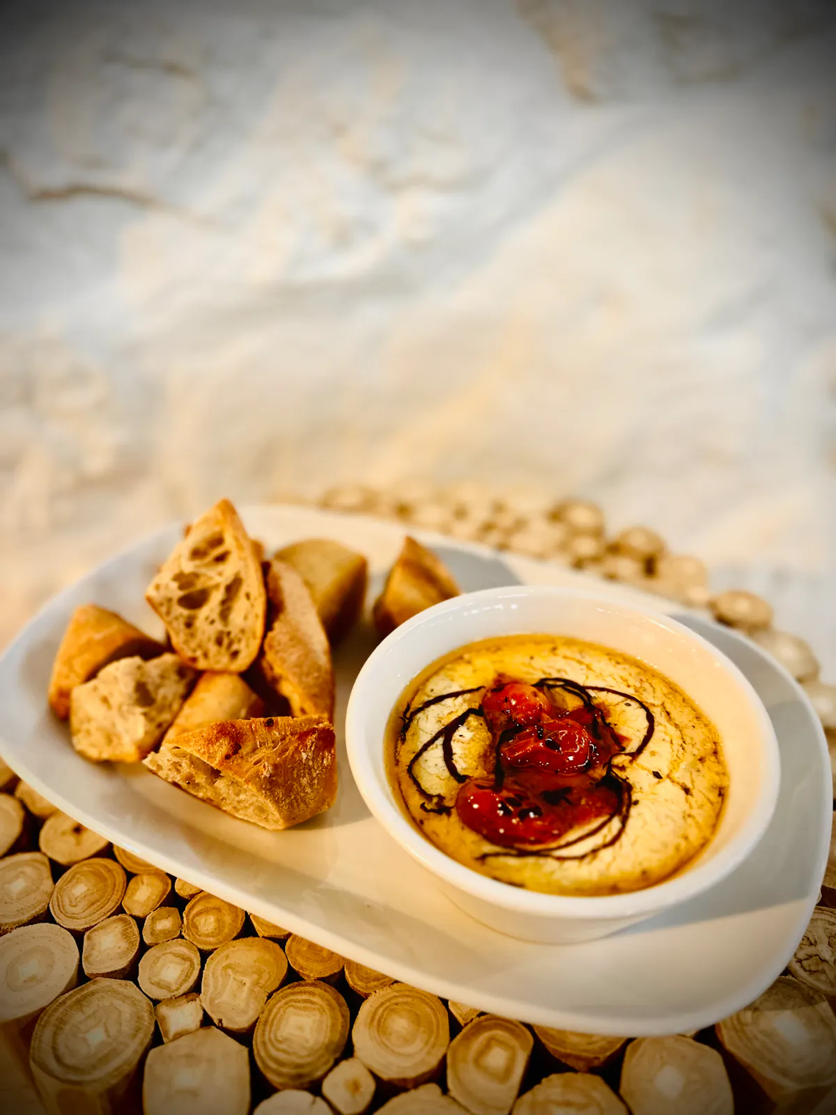 a bowl of food on a plate