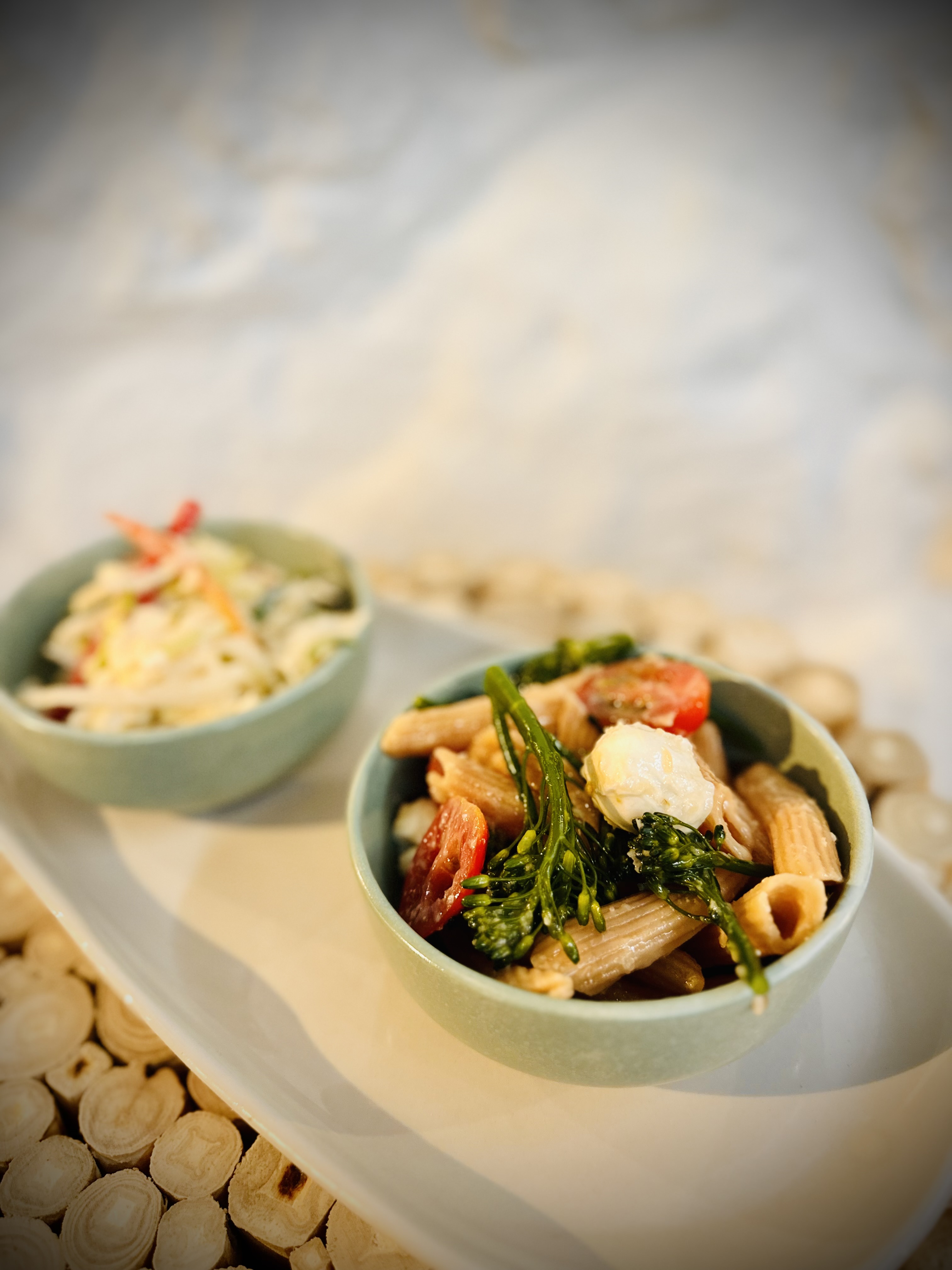 a plate of food with broccoli