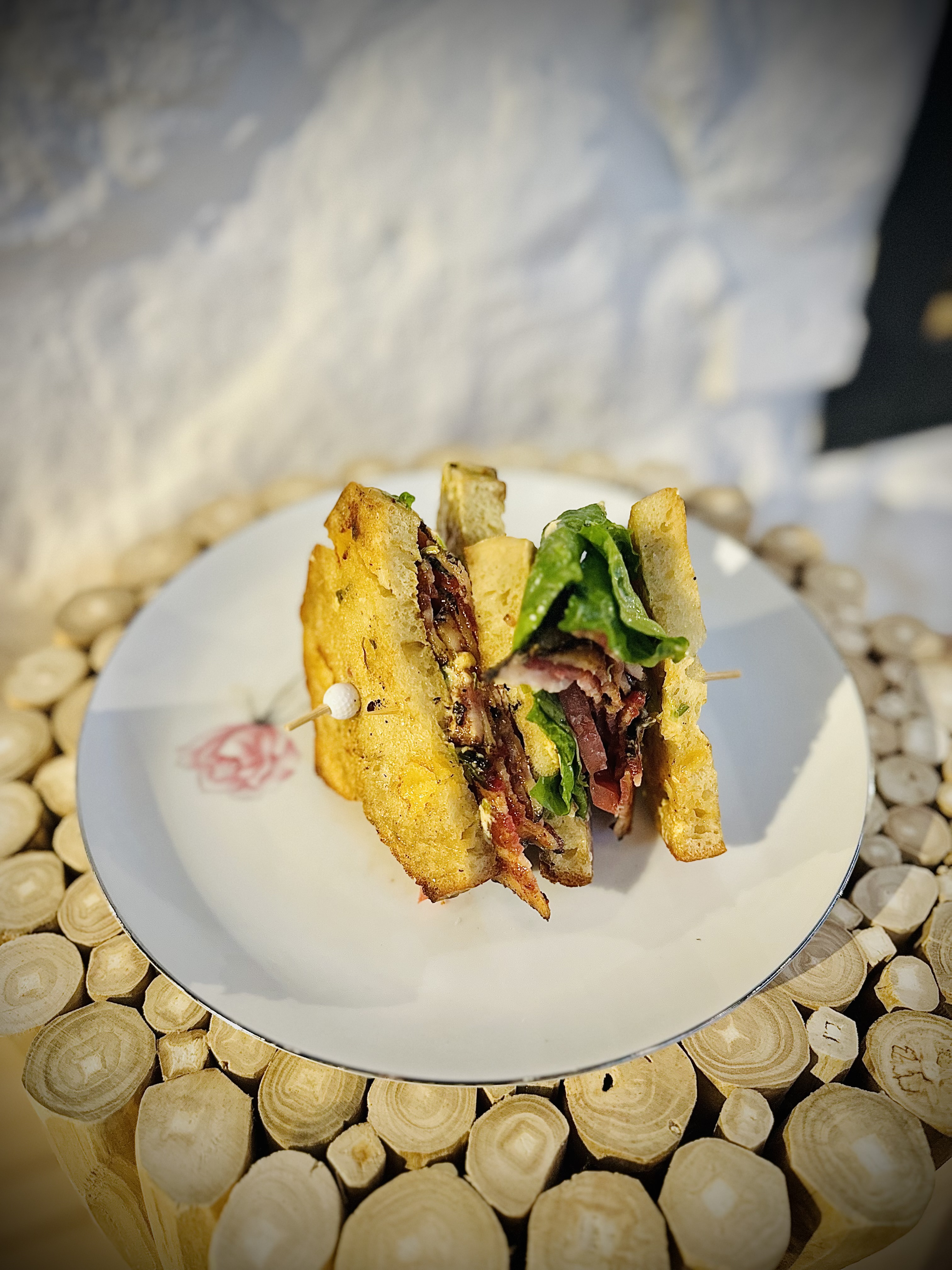 a plate of food on a table