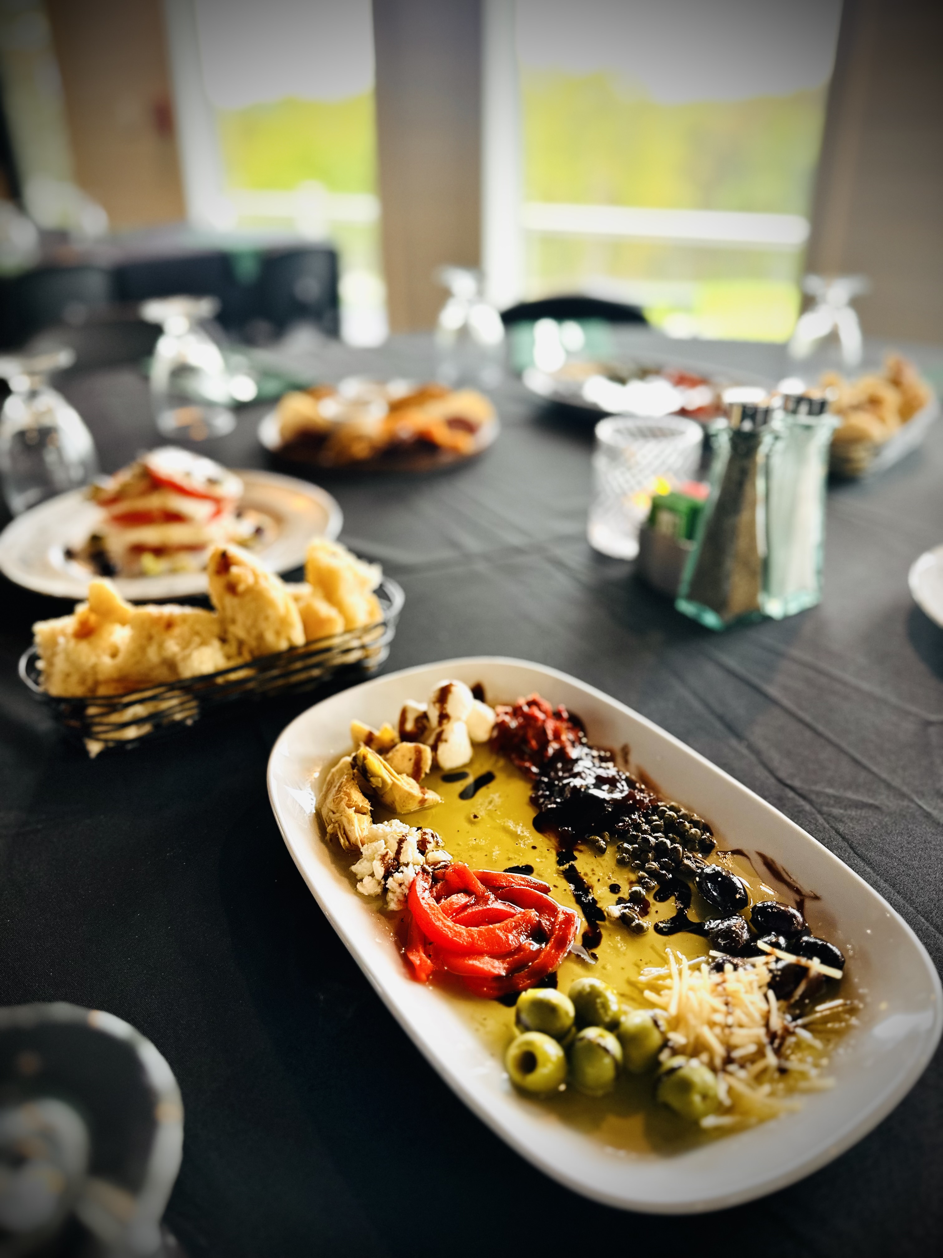 a plate of food on a table