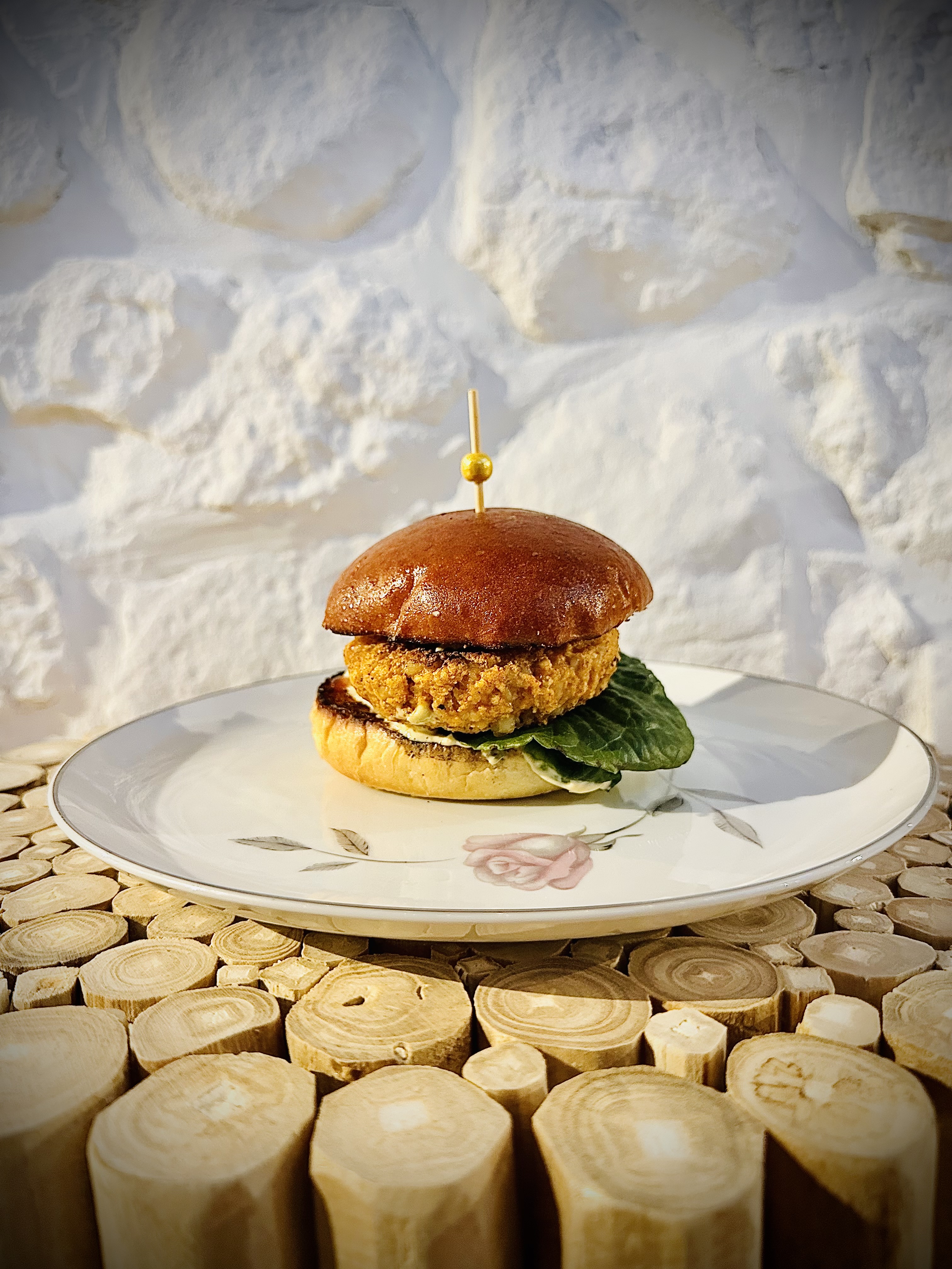 a plate of food on a table