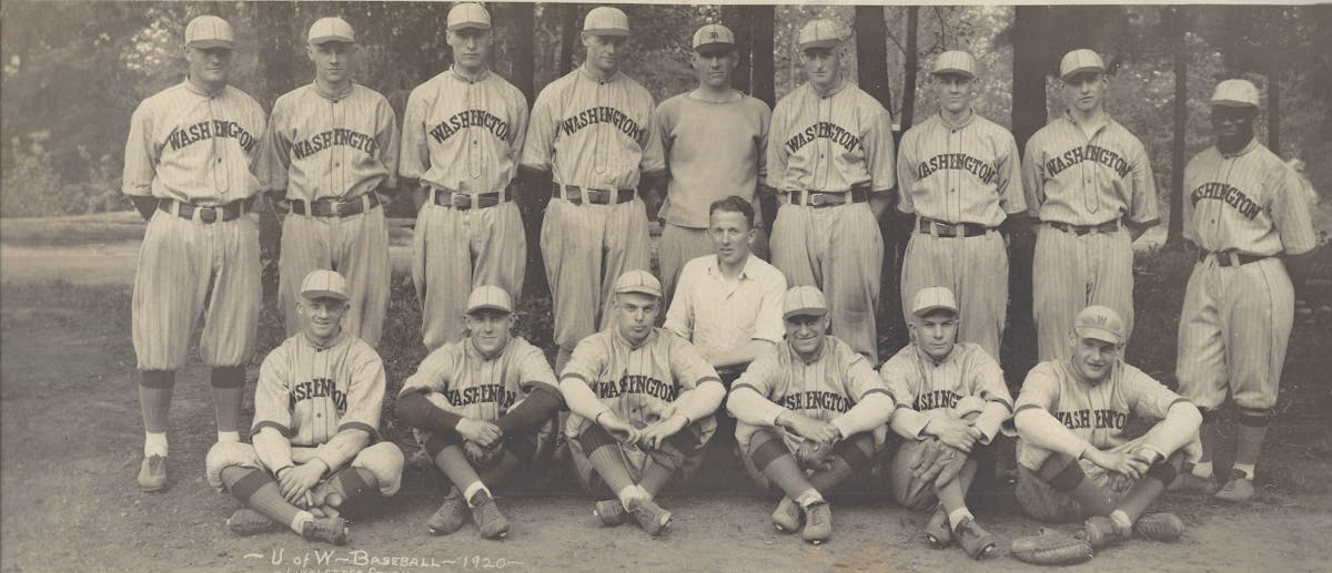 University of Washington Baseball Team, with John Prim and Torchy