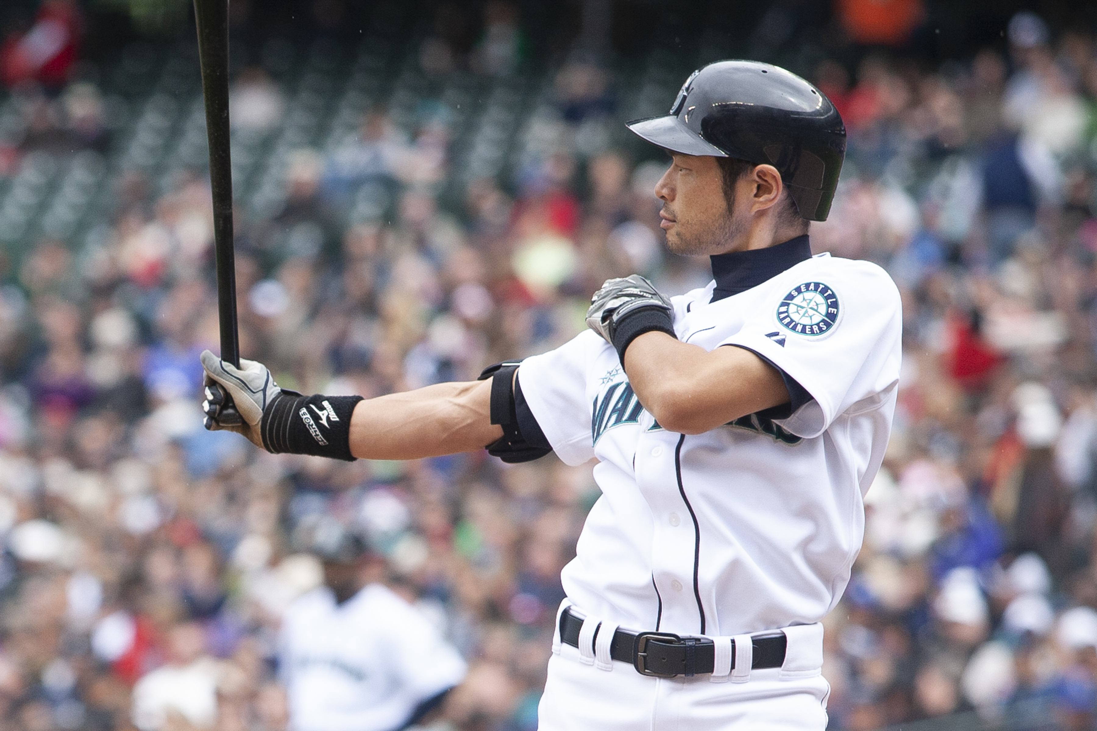 a baseball player holding a bat