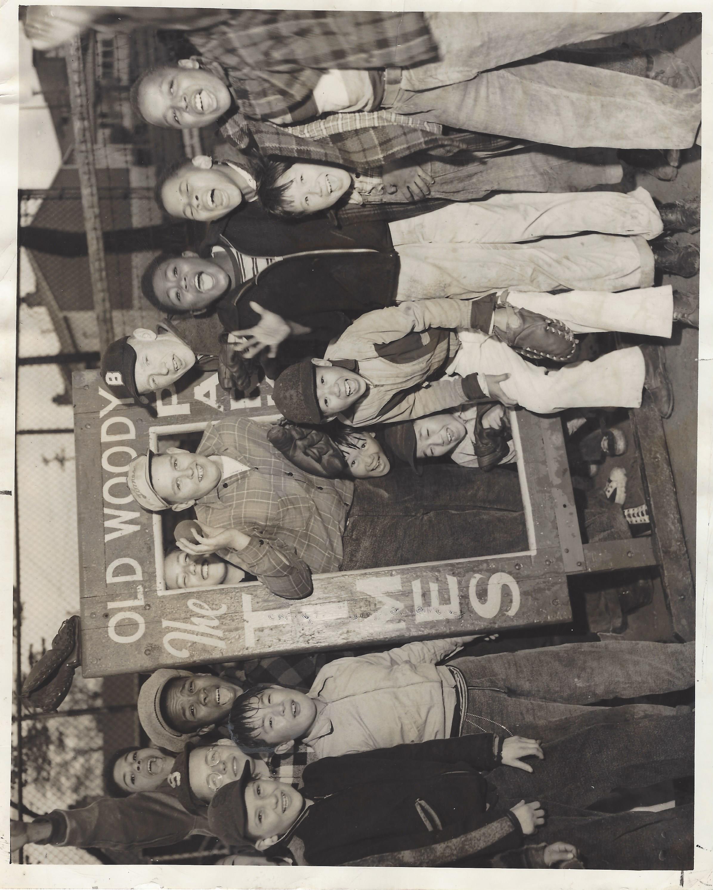 Caril Ann Fugate, Matthew Beard, Sugar Chile Robinson posing for a photo