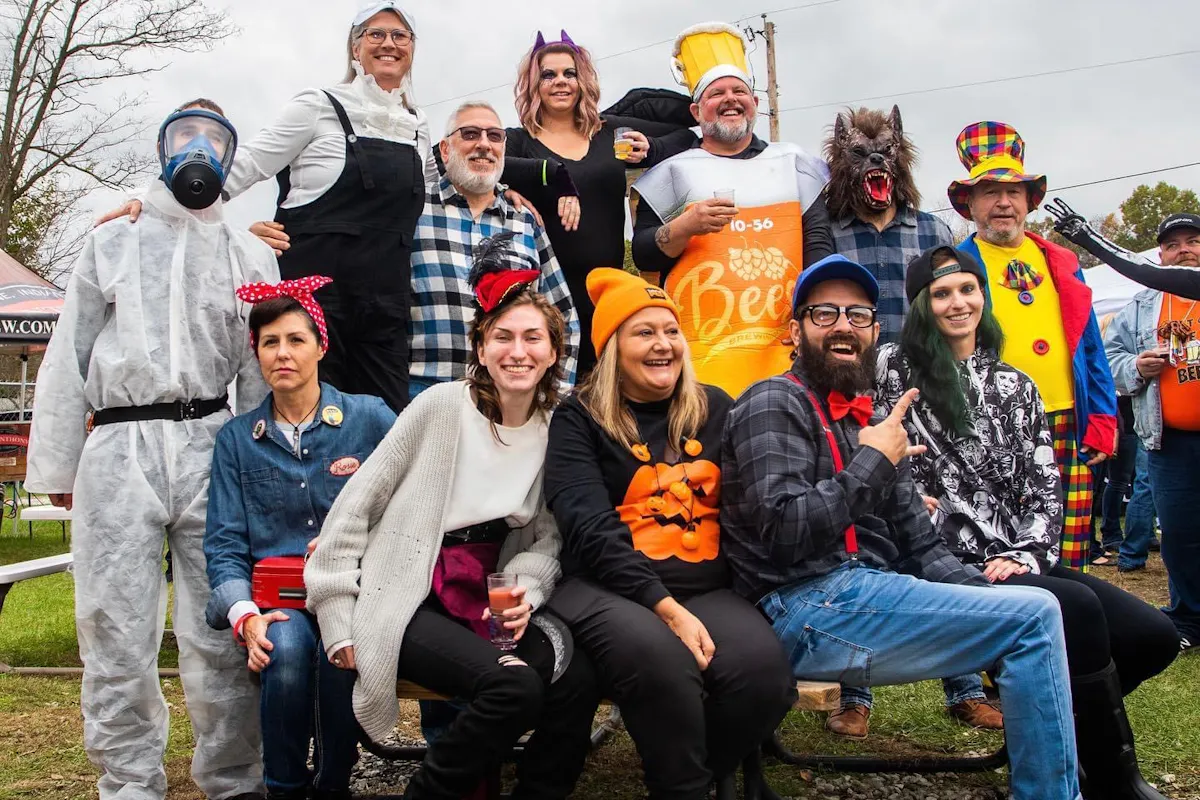 a group of people posing for the camera