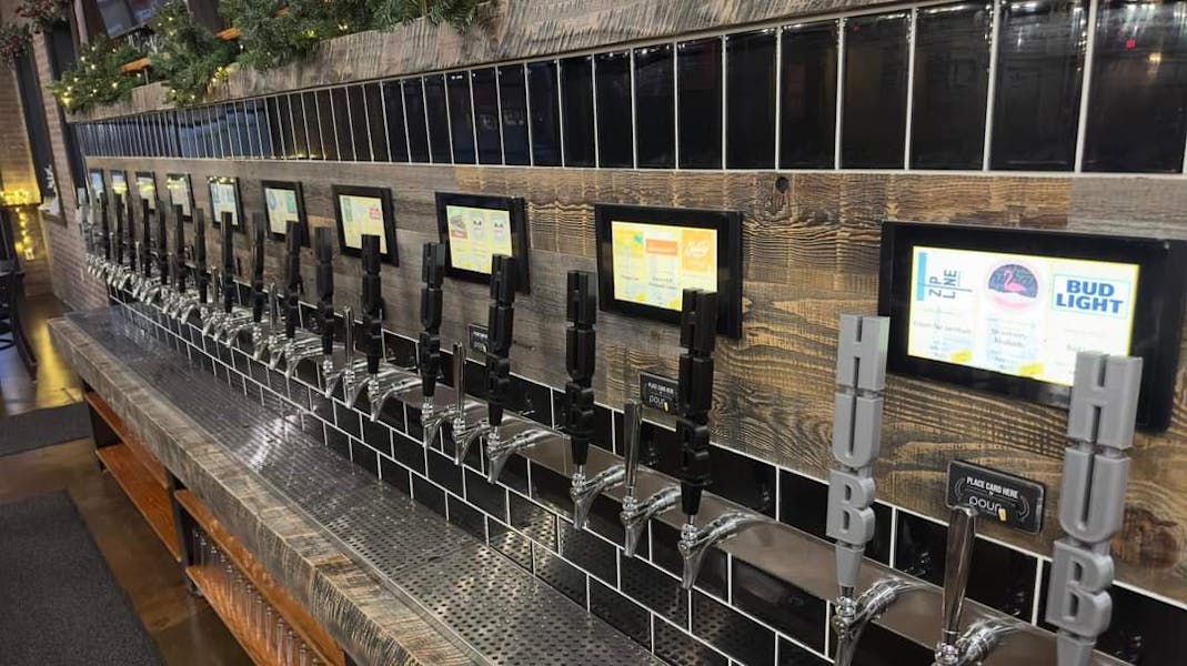 30 selections on our selfserve tapwall featuring seltzers, wines