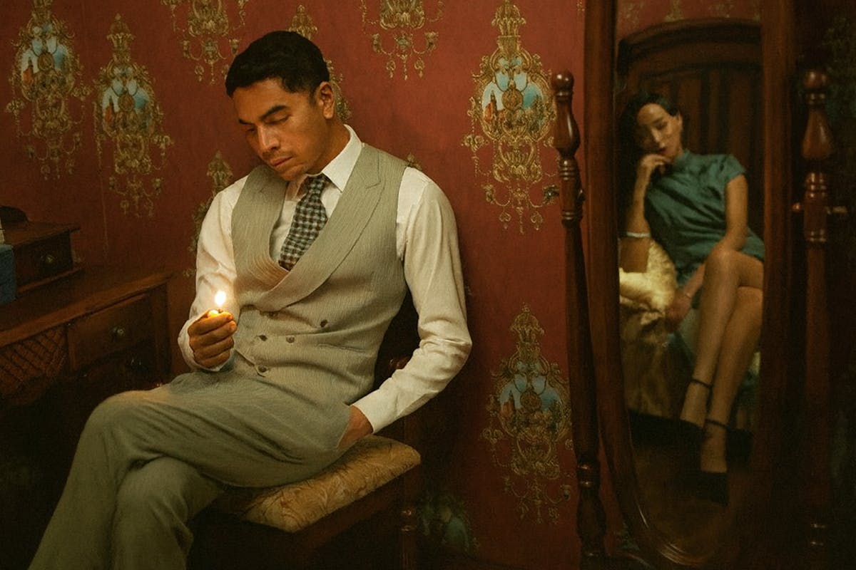 a man sitting in a chair