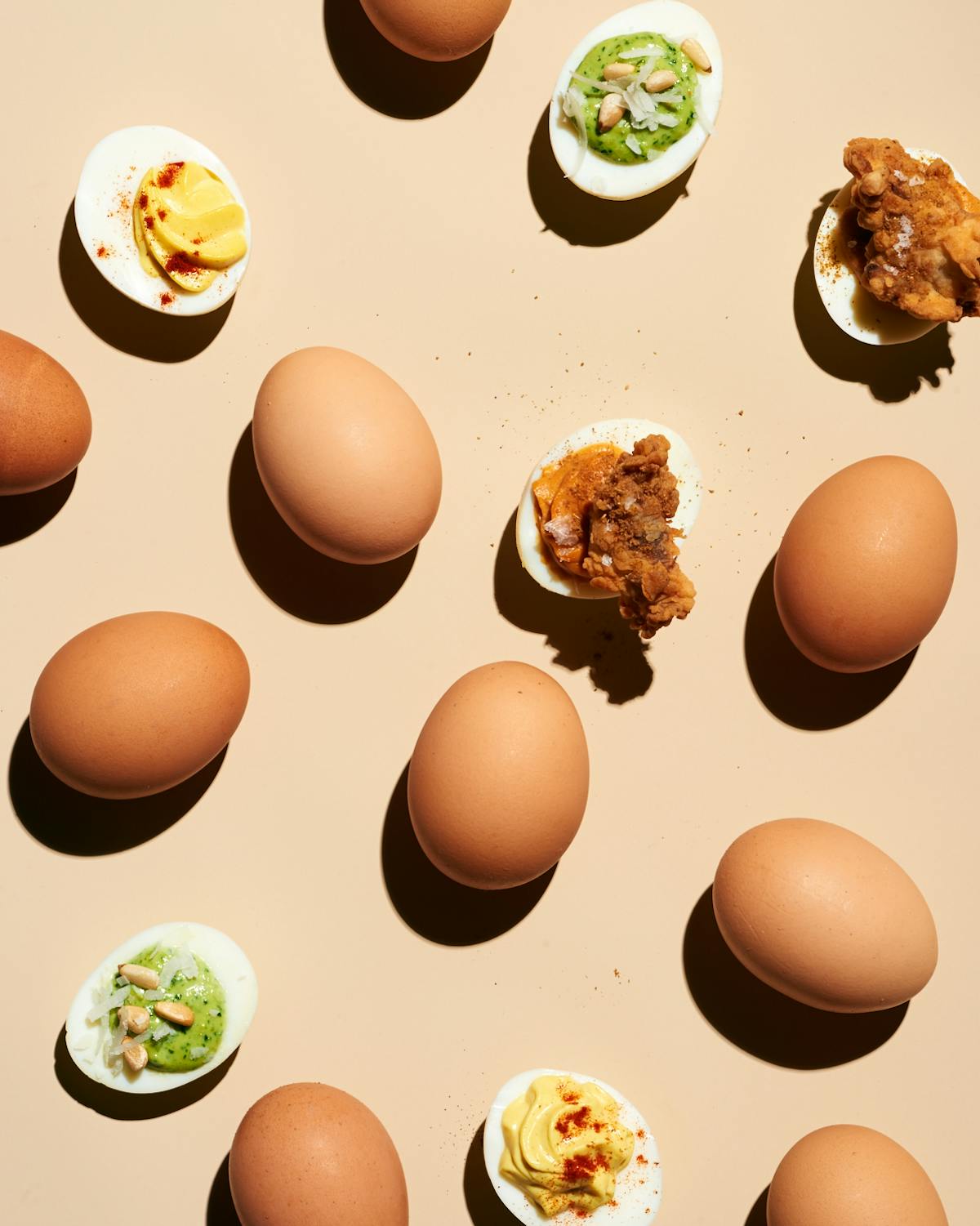 a brown egg on a plate