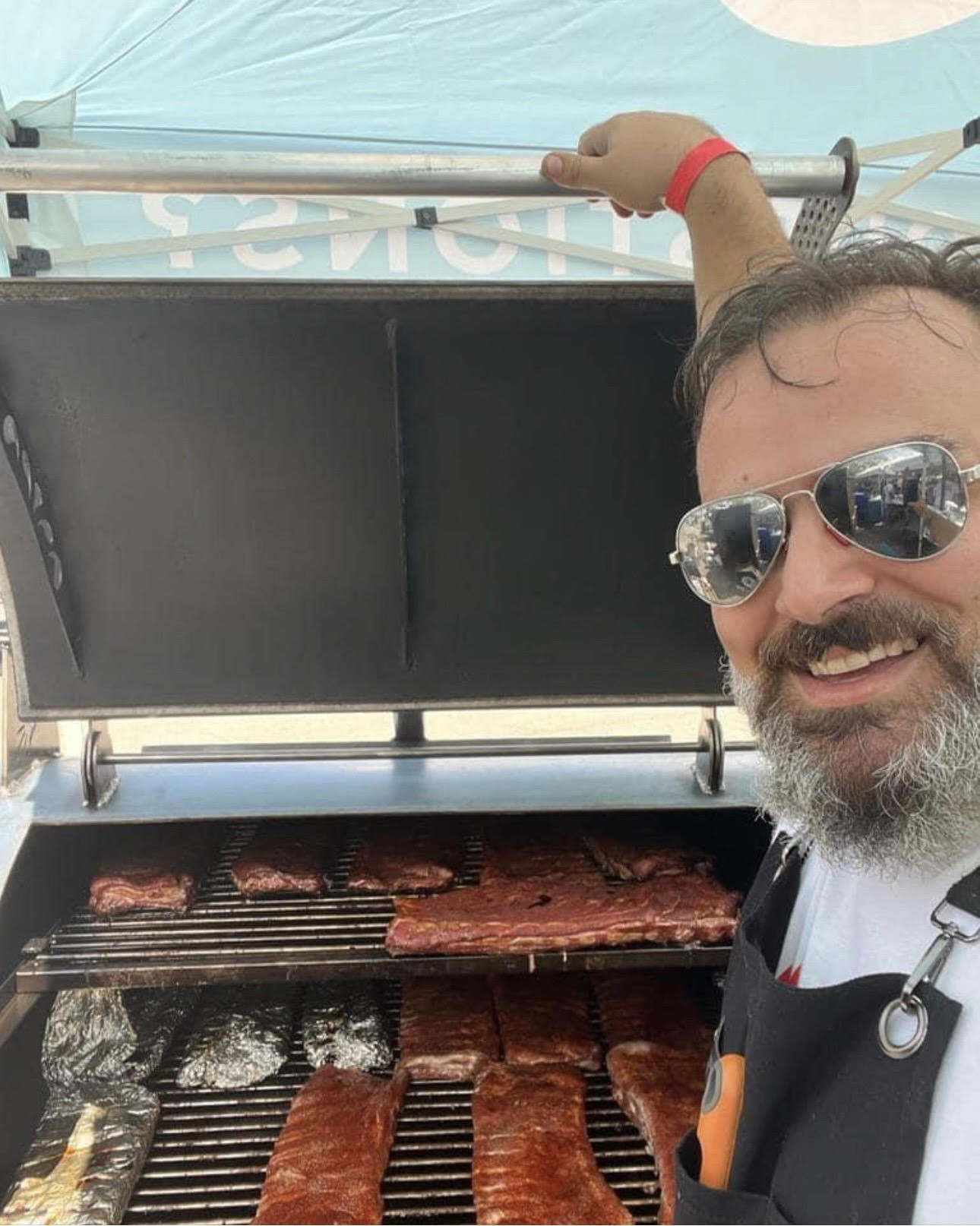 a man wearing sunglasses