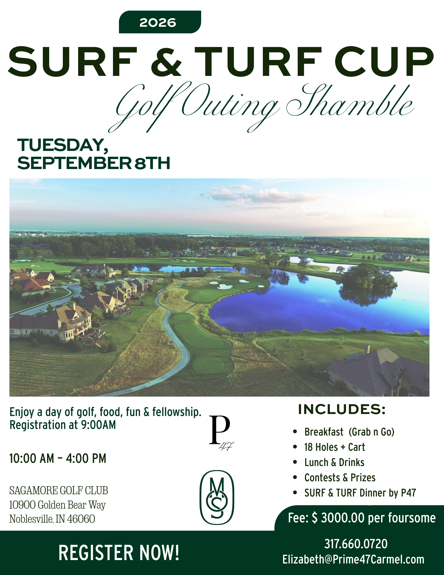 a golf tournament flyer
