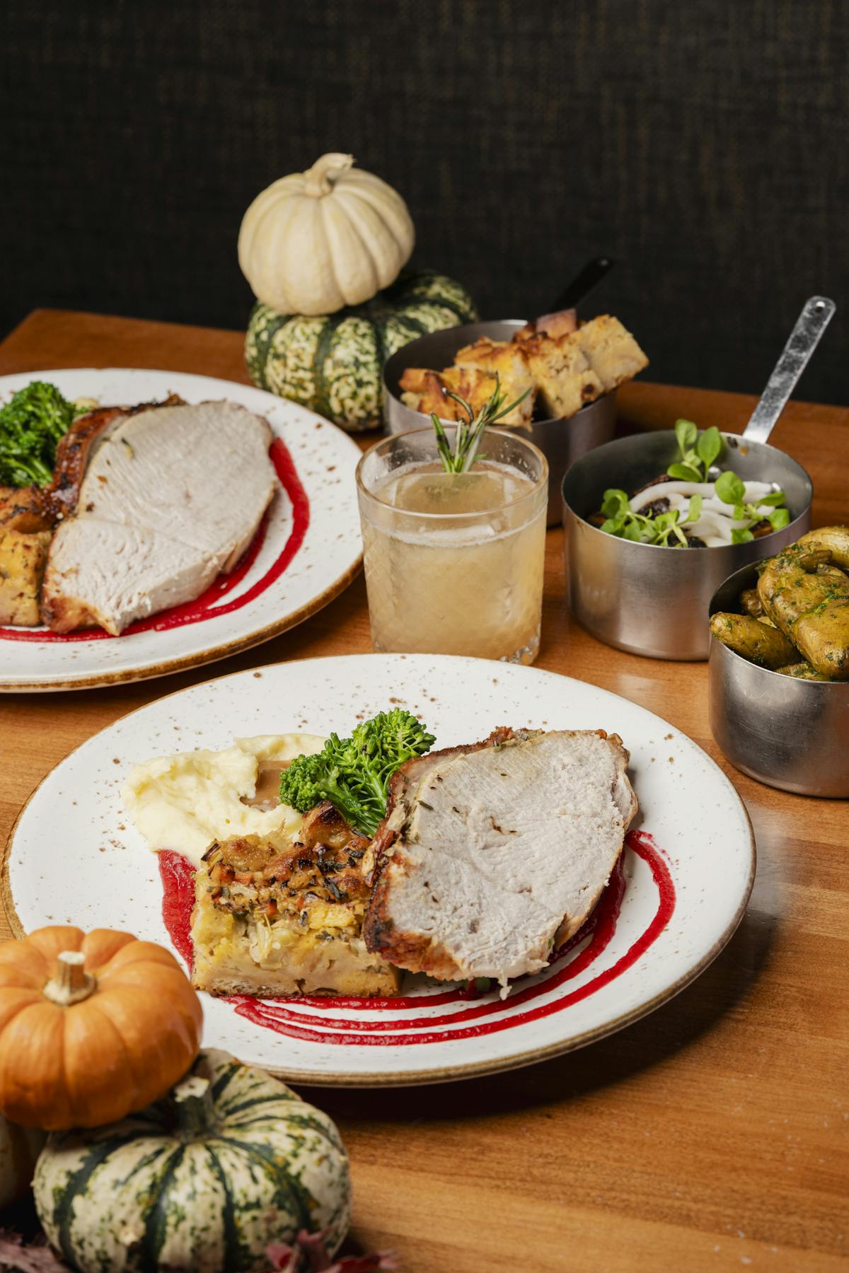 a plate of food on a table
