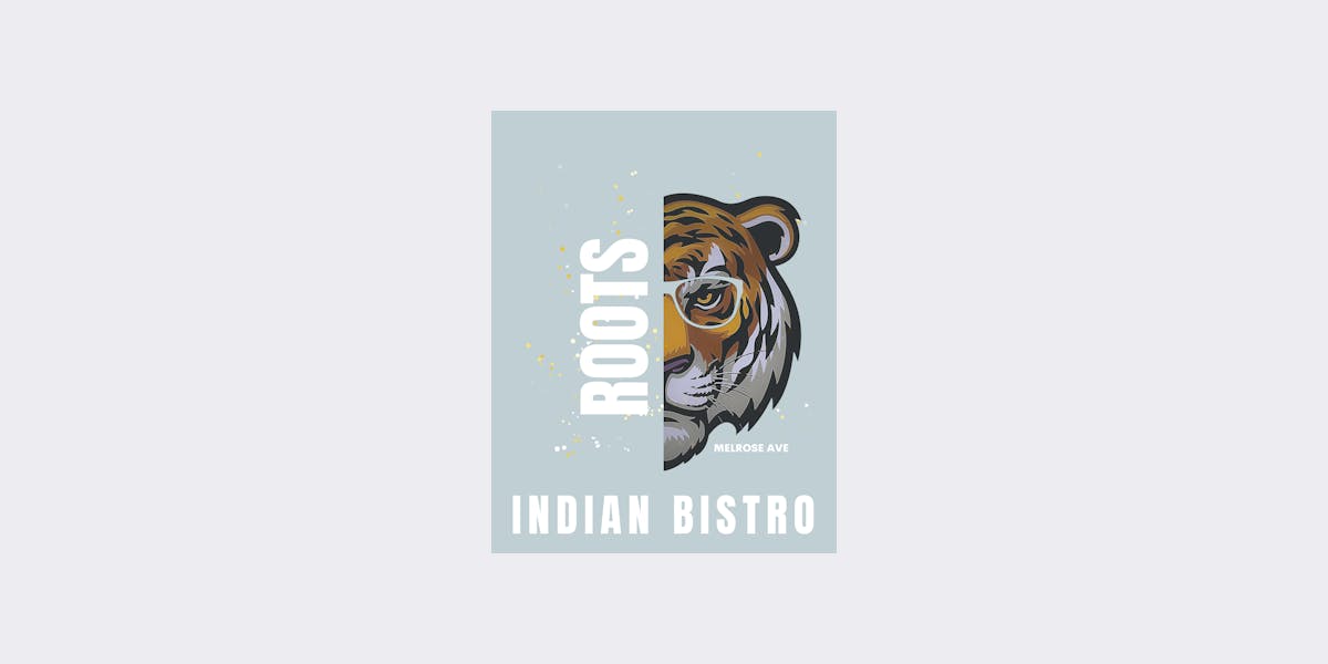 Roots Indian Bistro restaurant logo - View nutrition facts, calories, and macros for menu items at 7265 Melrose Ave, Los Angeles, CA 90046