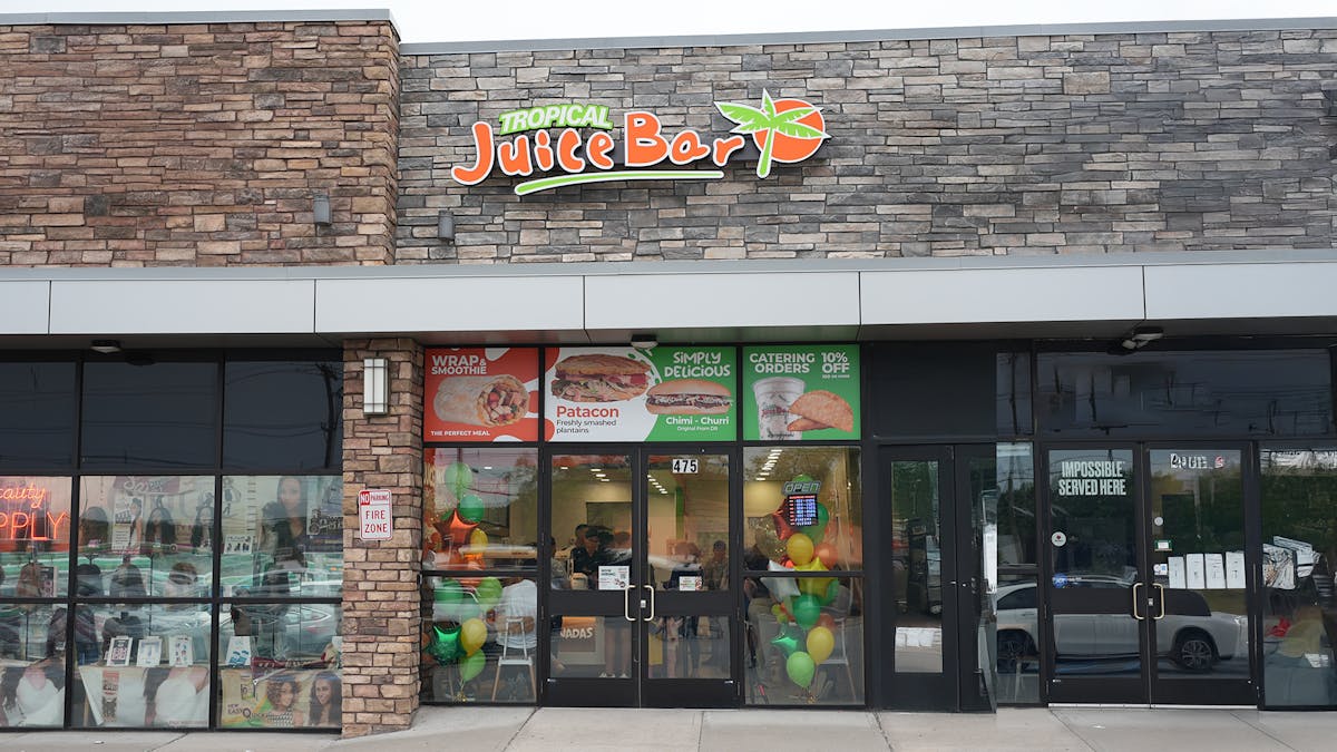 a store front at day