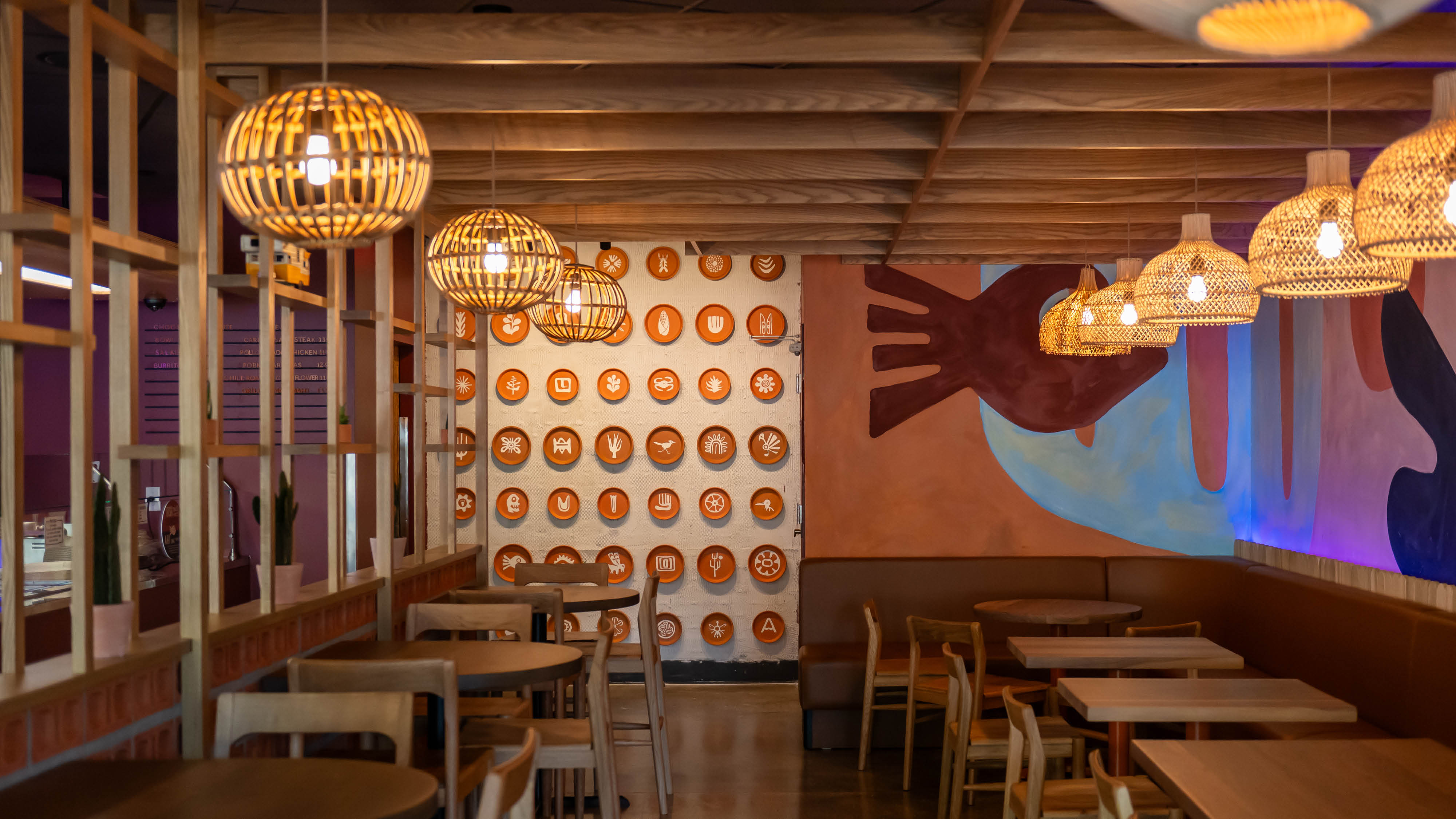 The interior of HWY1 Baja Bowls & Burritos on Monroe Street