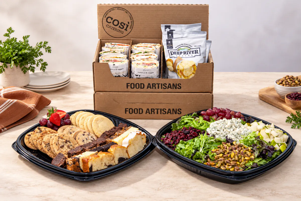 Cos&igrave; counter and catering options at Fordham University