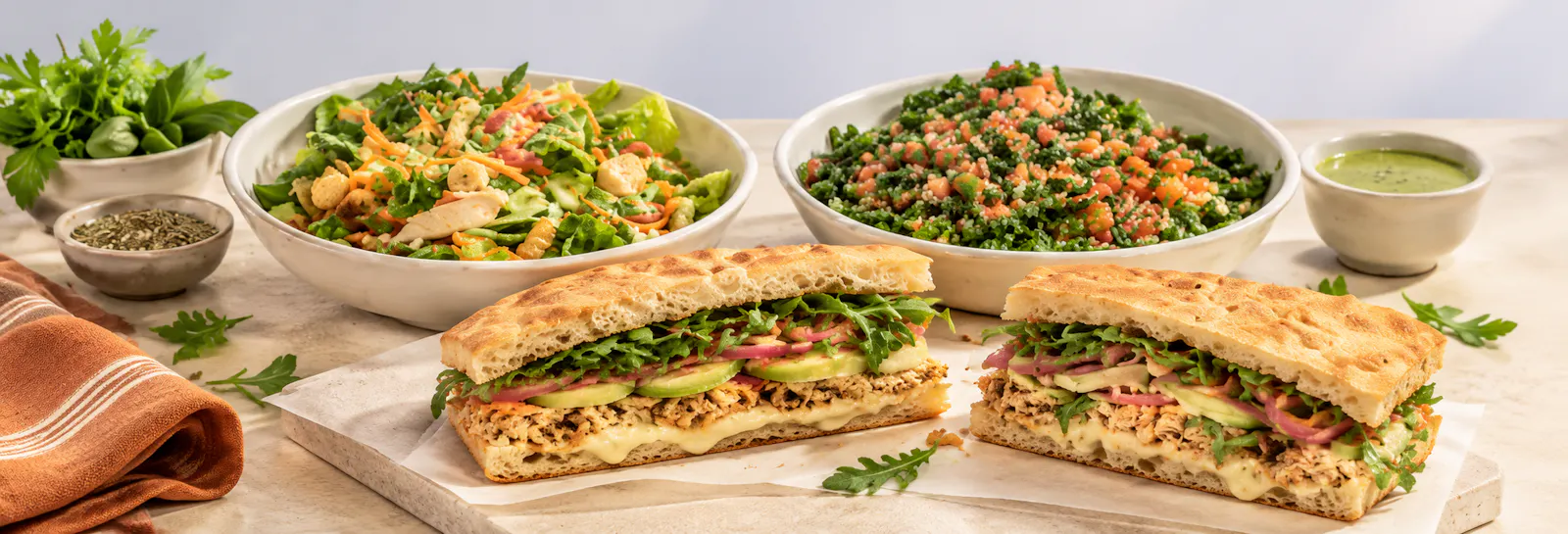A Cos&igrave; catering spread for a Downtown Baltimore office
