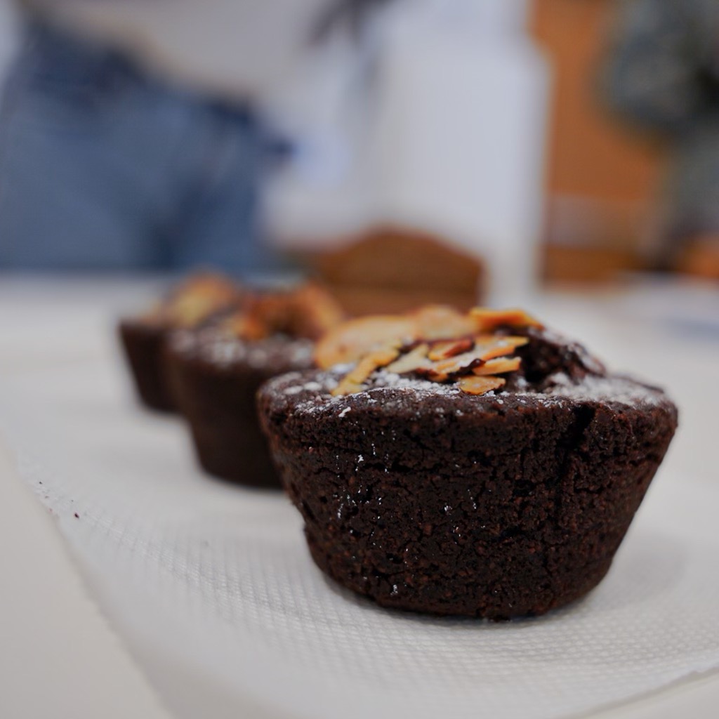 a close up of a piece of chocolate cake on a plate