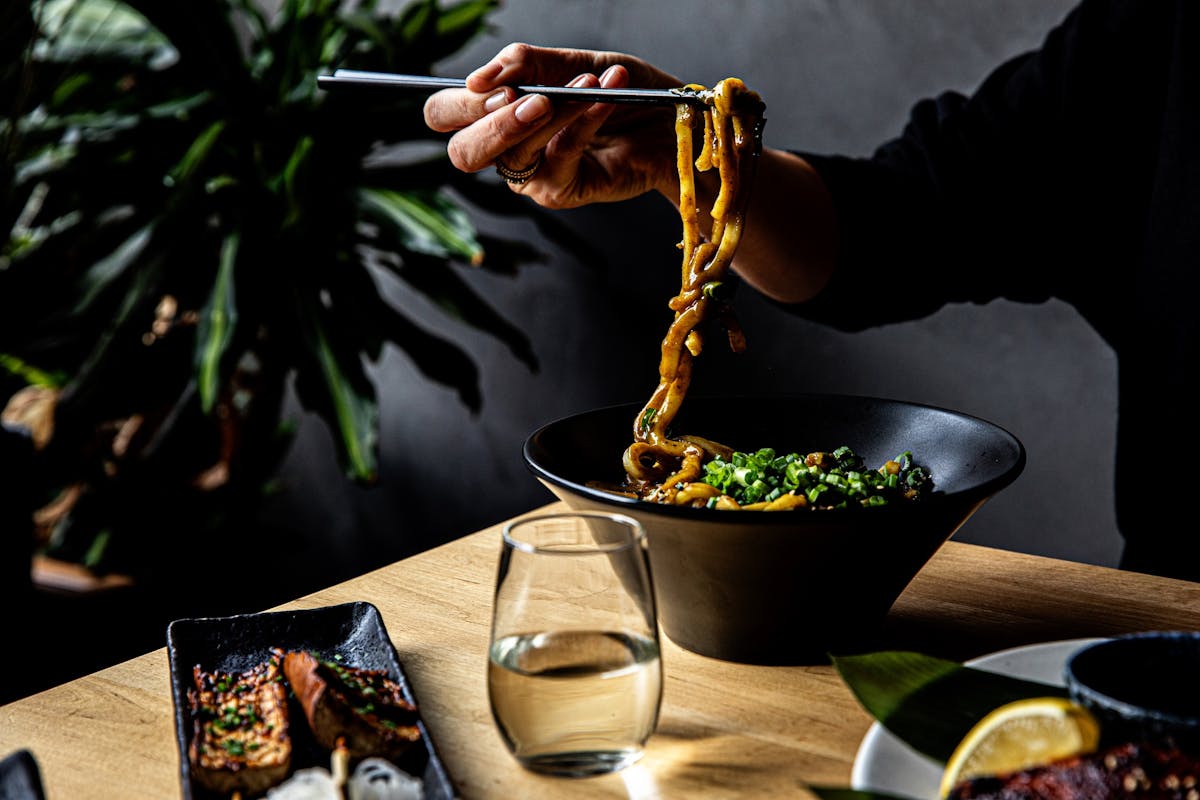 food on a table
