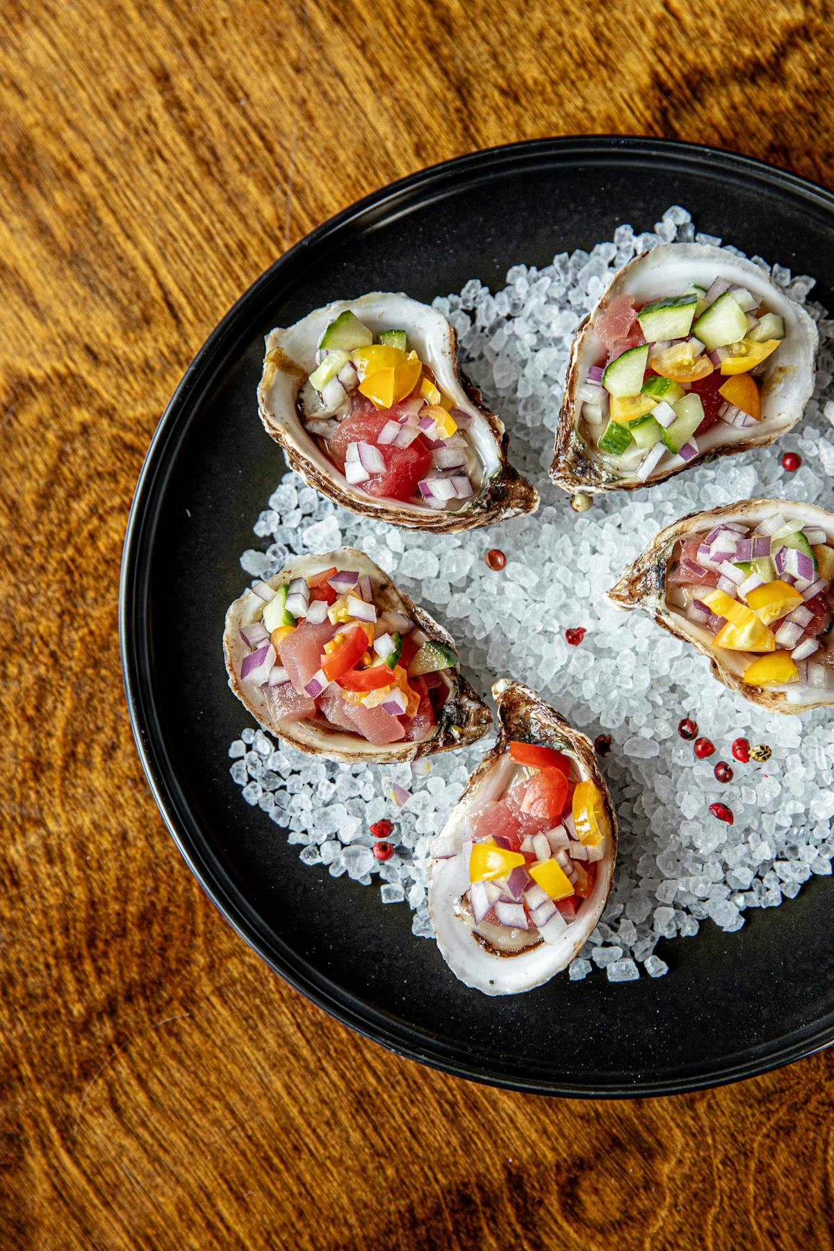 a plate of food on a table