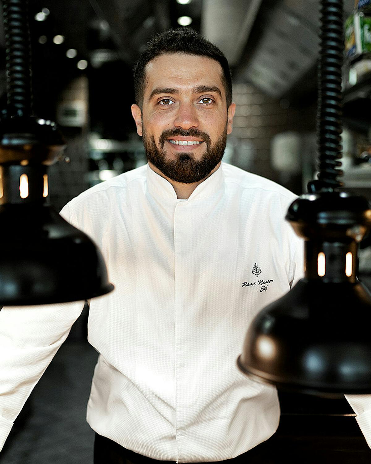 a chef smiling