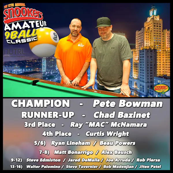 2022 SNOOKERS AMATEUR 9BALL CLASSIC Snookers Craft Beer, Billiards and American Sports Bar