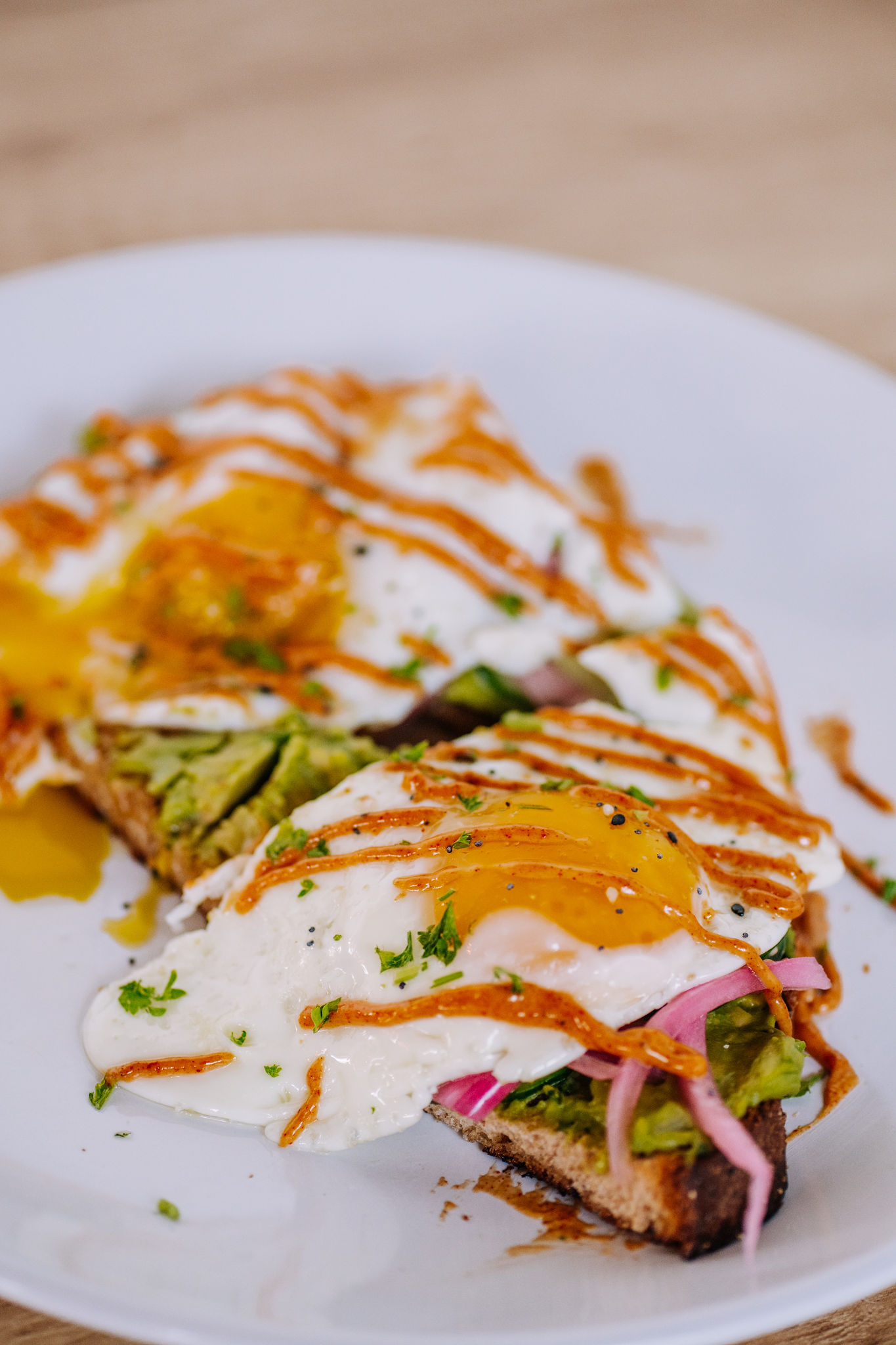 a piece of food on a plate