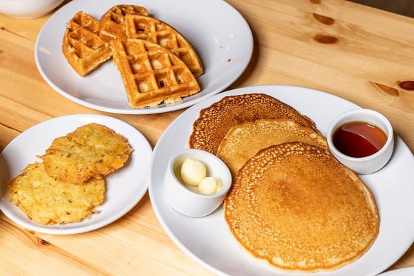 a plate of food on a table