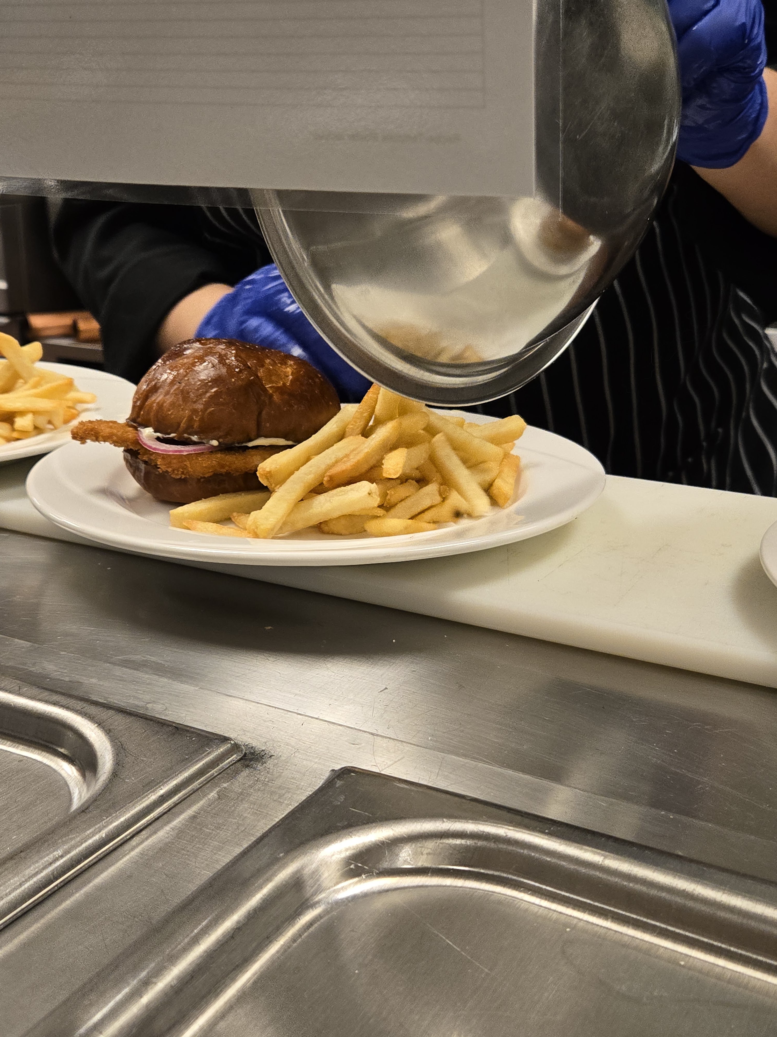 a tray of food on a plate