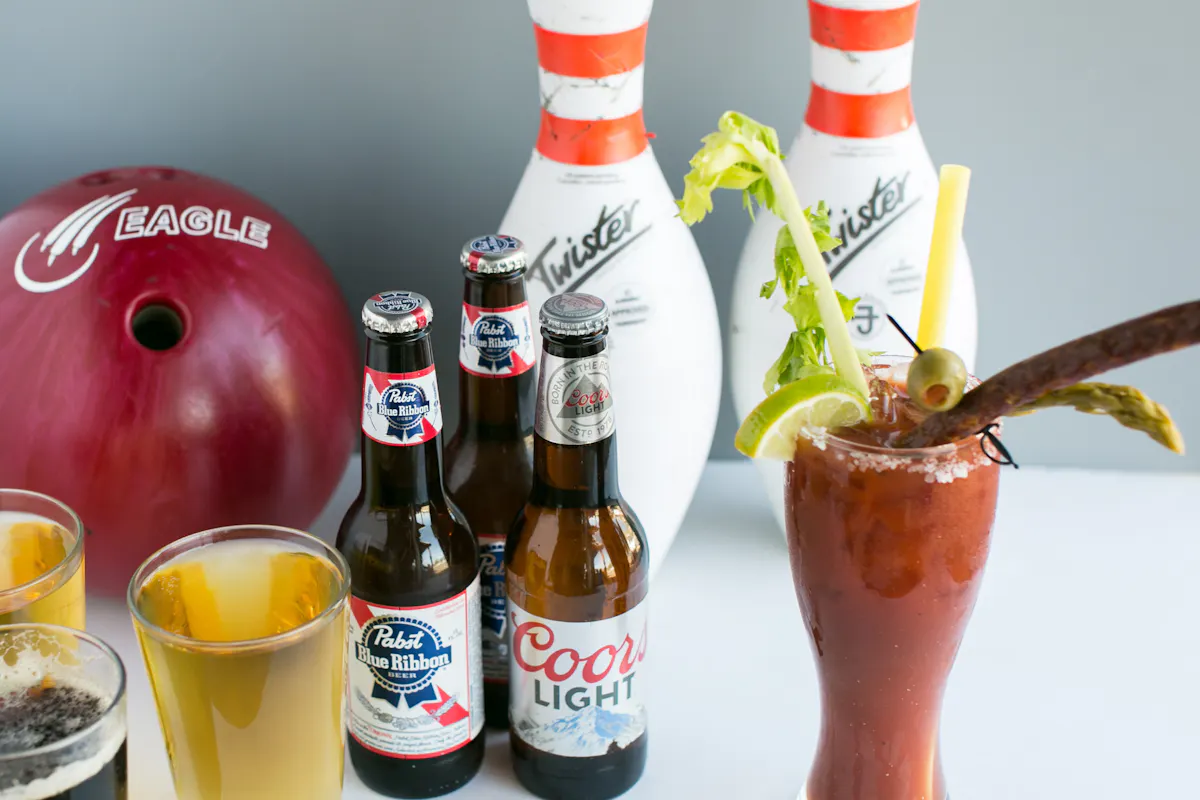 a bottle of beer on a table
