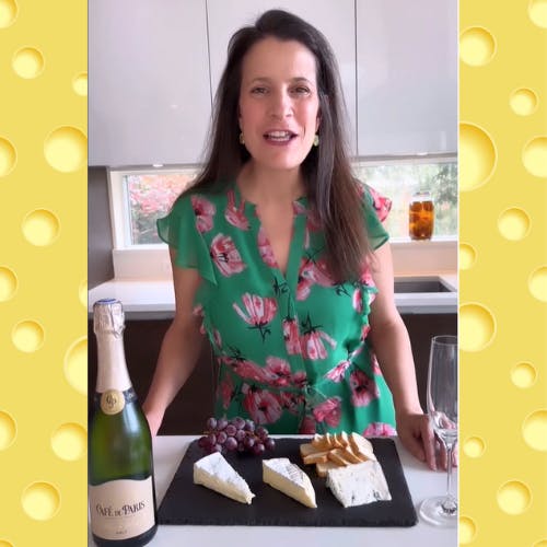 Jill Erber standing in front of a refrigerator