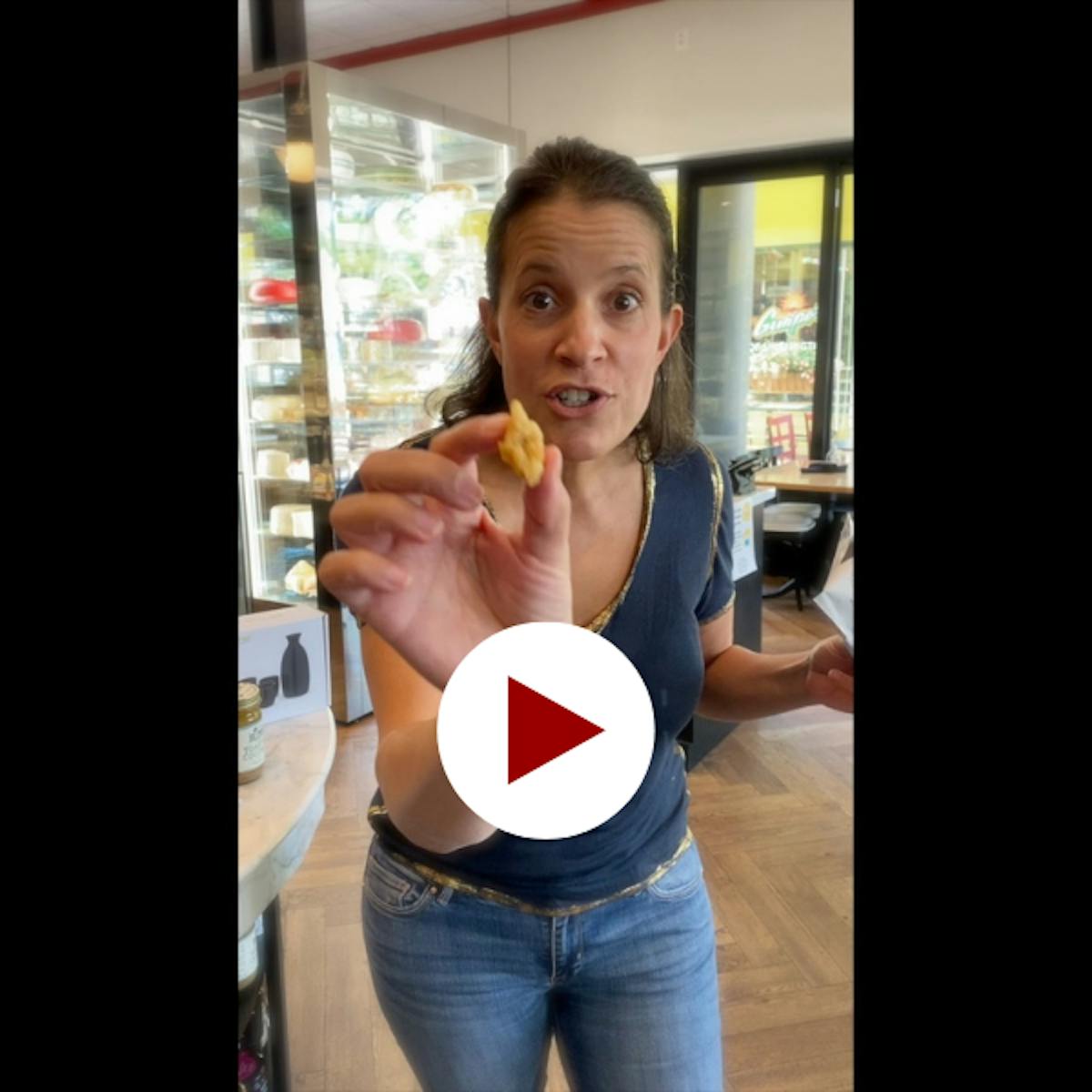 Jill Erber holding a cell phone
