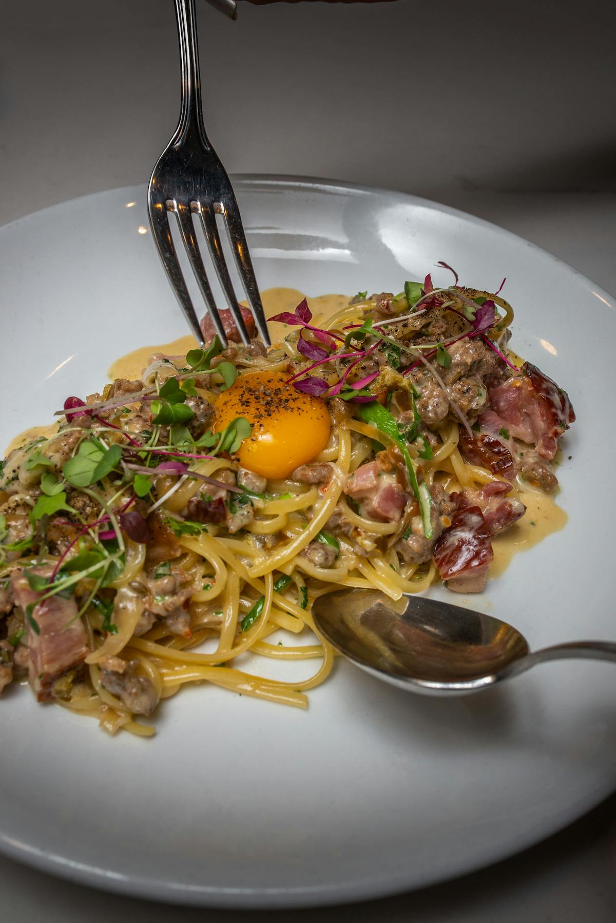 a plate of food on a table