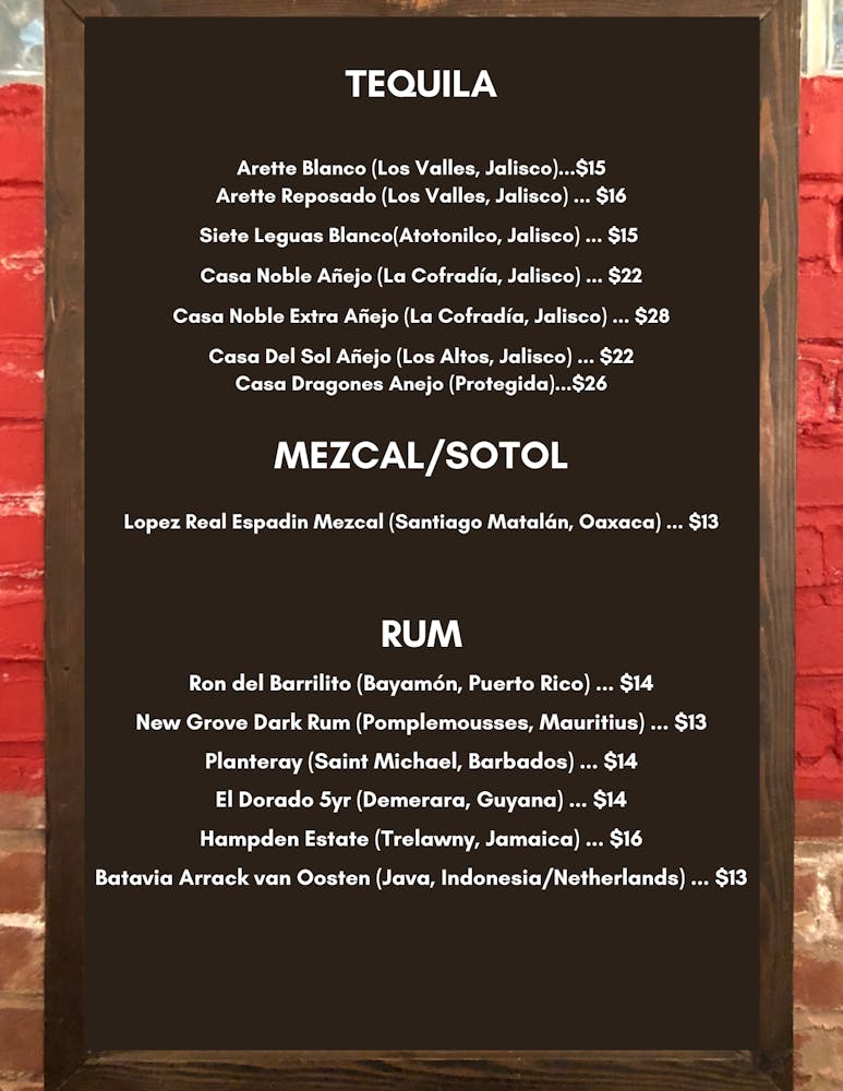 Agave & Sotol list call for more info