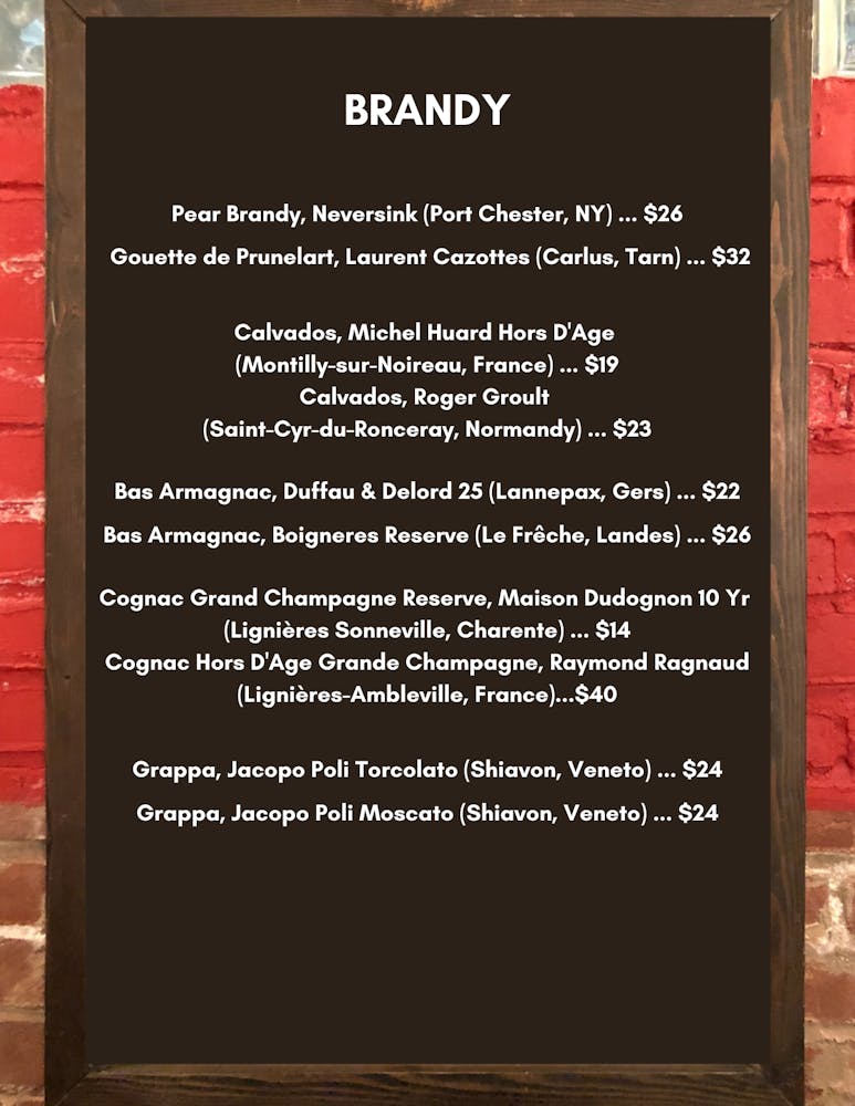 Brandy list call for more info