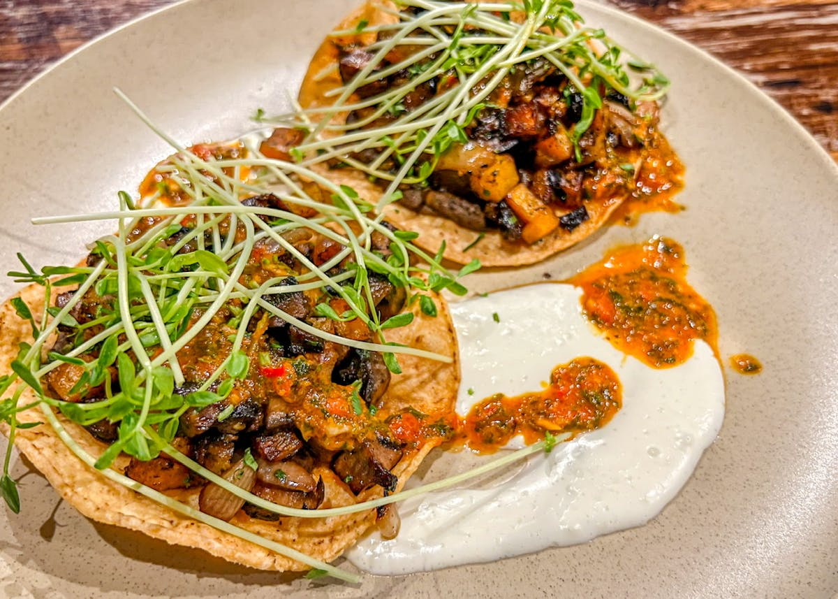 Mushroom Tostada