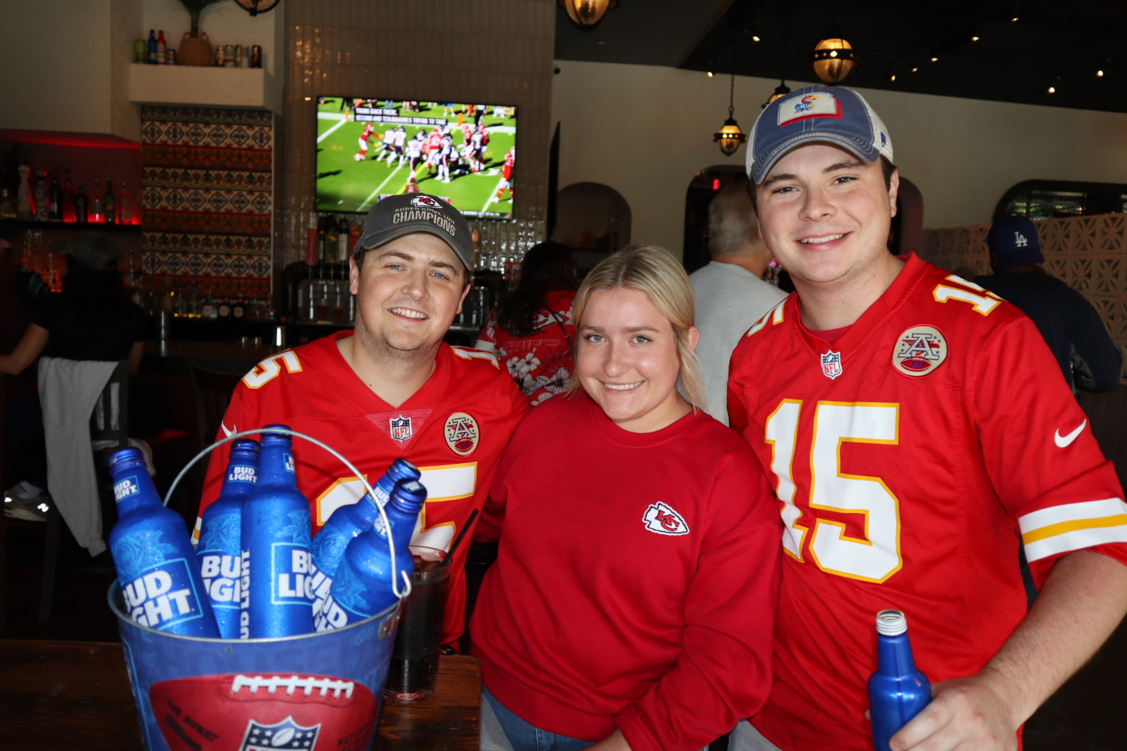 a group of people posing for the camera