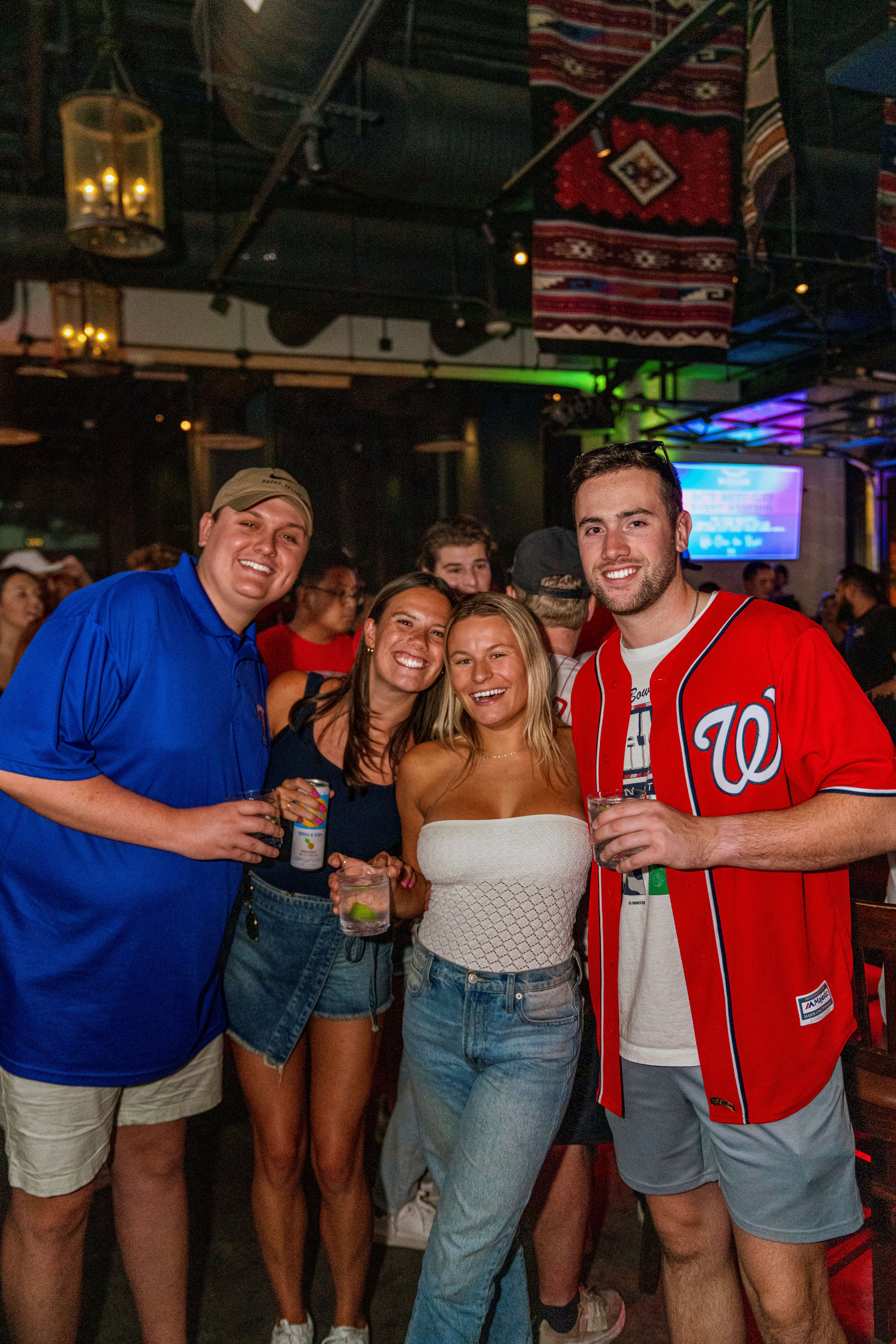 a group of people posing for the camera